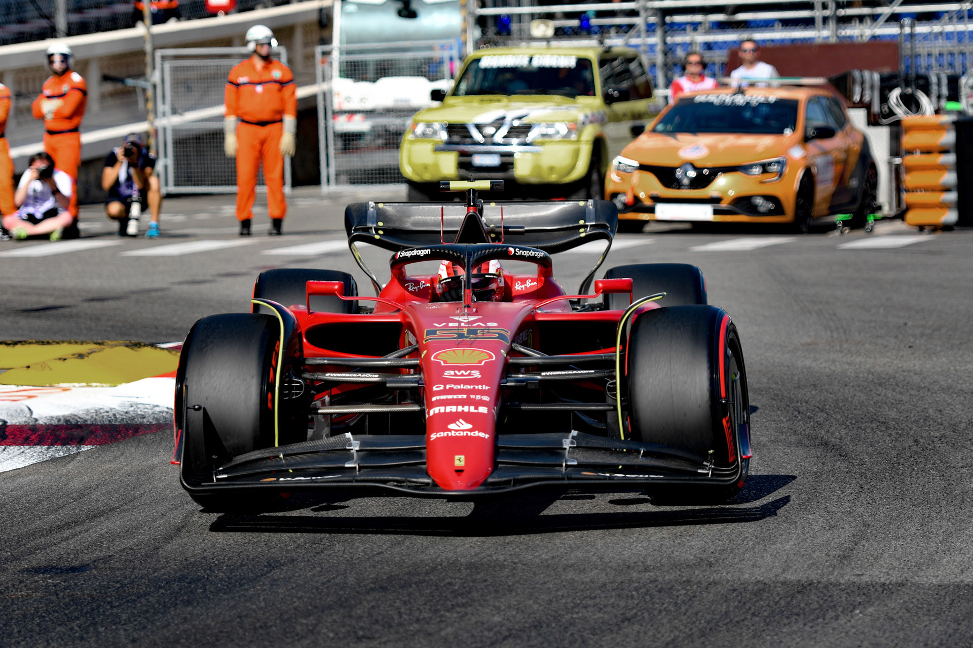 Carlos Sainz (ESP) Scuderia Ferrari; Formel 1 Monaco am 27.05.2022