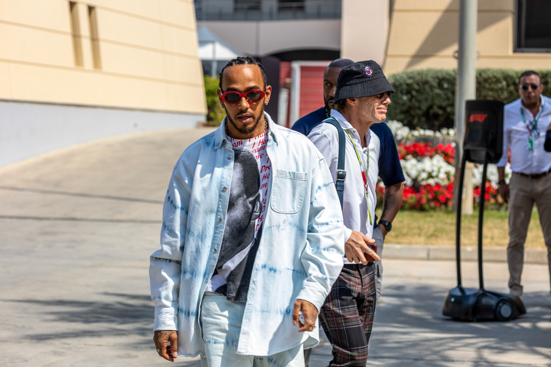 Lewis Hamilton (GBR) Mercedes AMG F1 Team; Formel 1 GP Bahrain. Samstag 04.03.2023