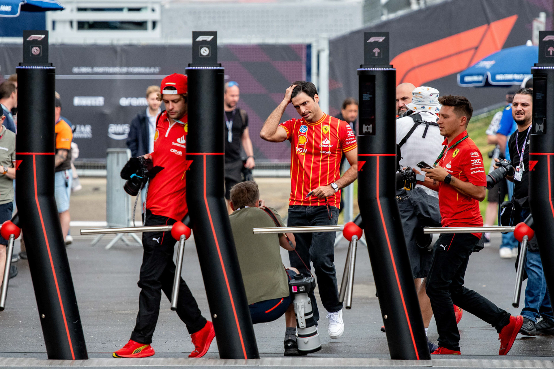 Carlos Sainz #55, Scuderia Ferrari;Formel 1 GP Austria / Österreich. Donnerstag, 27.06.2024
