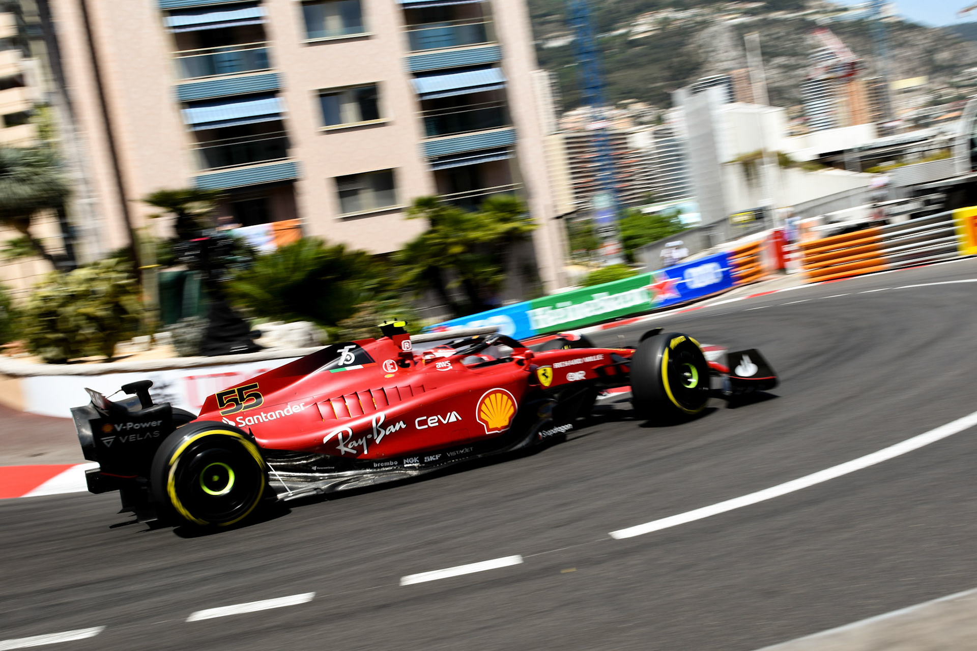 Carlos Sainz (ESP) Scuderia Ferrari; Formel 1 Monaco am 27.05.2022