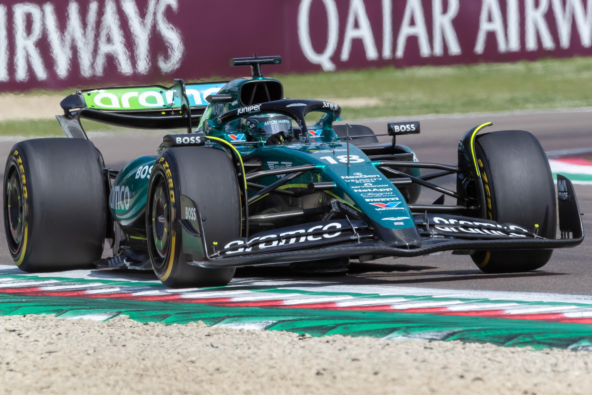 Lance Stroll #18, Aston Martin Aramco F1 Team; F1 GP Imola / Italien Sonntag, 19.05.2024
