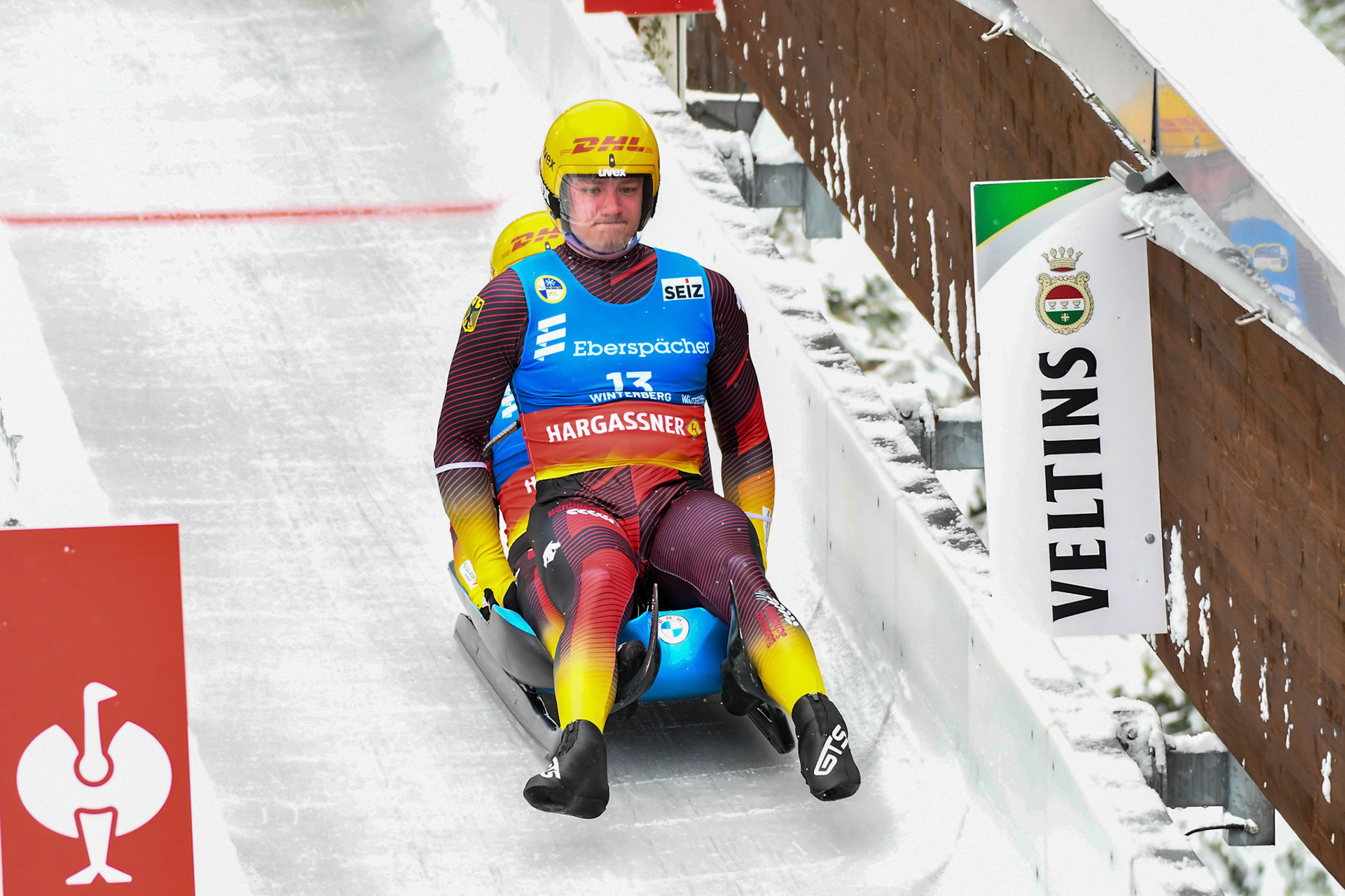 Hannes Orlamuender, Paul Constantin Gubitz, GER; Eberspächer Luge World Cup; Veltins Eisarena Winterberg 25.02.2023