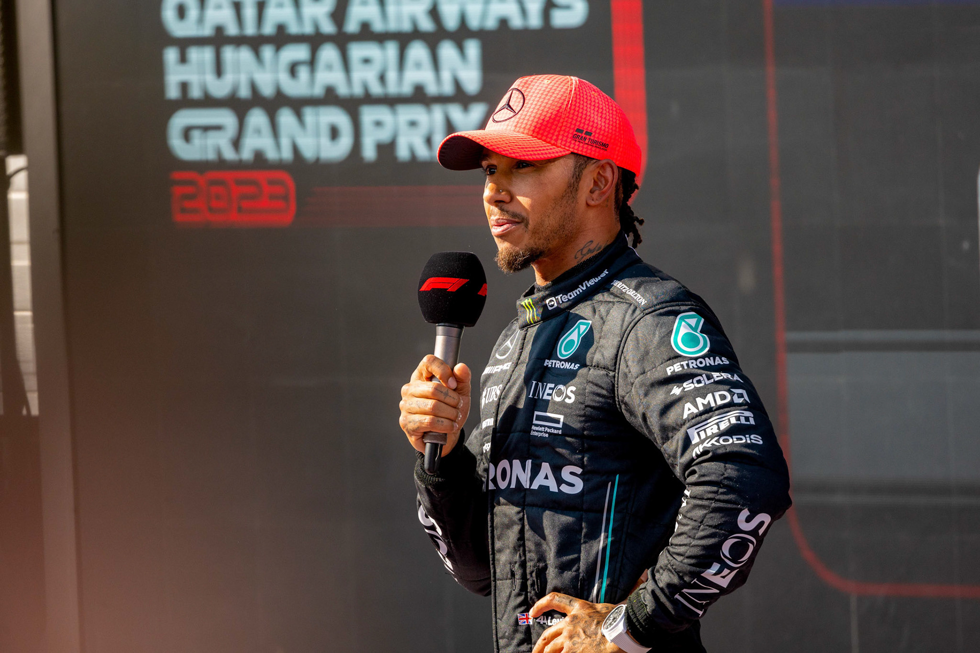 Lewis Hamilton (GBR) Mercedes AMG F1 Team; Formel 1 GP Budapest / Ungarn. Samstag, 22.07.2023