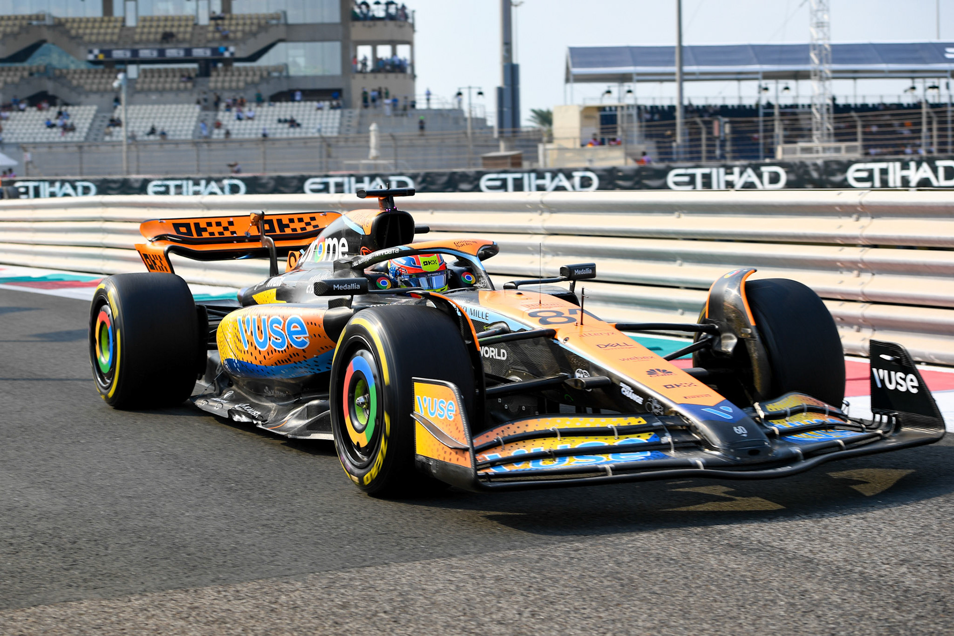 Oscar Piastri (AUS) McLaren F1; Formel 1 GP Abu Dhabi. Freitag 24.11.2023