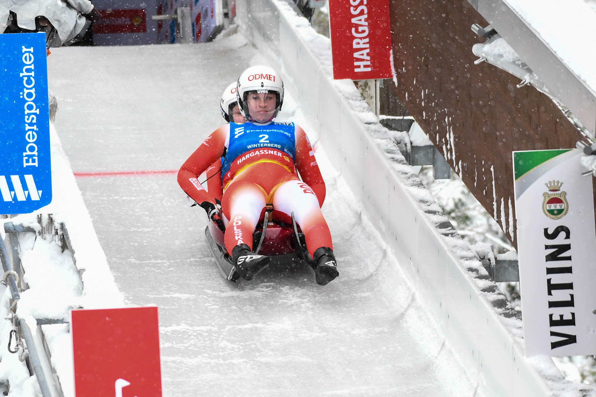 Nikola Domowicz, Dominika Piwkowska, POL; Eberspächer Luge World Cup; Veltins Eisarena Winterberg 25.02.2023