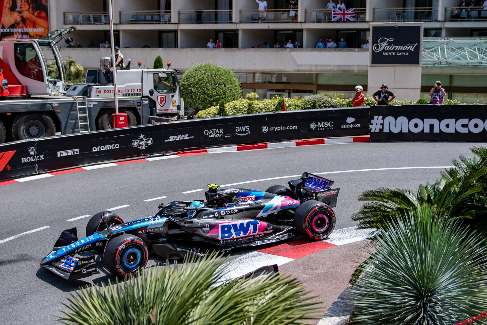 Pierre Gasly #10, BWT Alpine F1 Team; Formel1 GP Monaco Samstag, 25.05.2024
