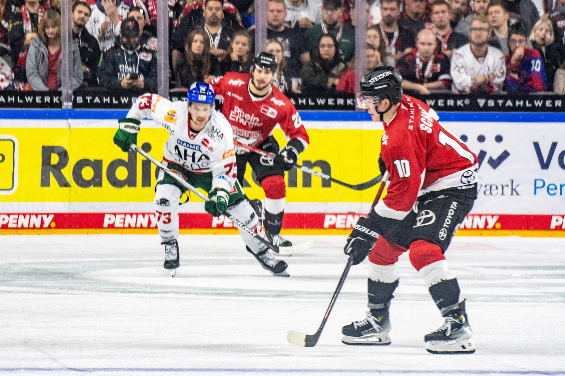 Justin Schuetz; DEL Kölner Haie - Augsburger Panther, 03.10.2023