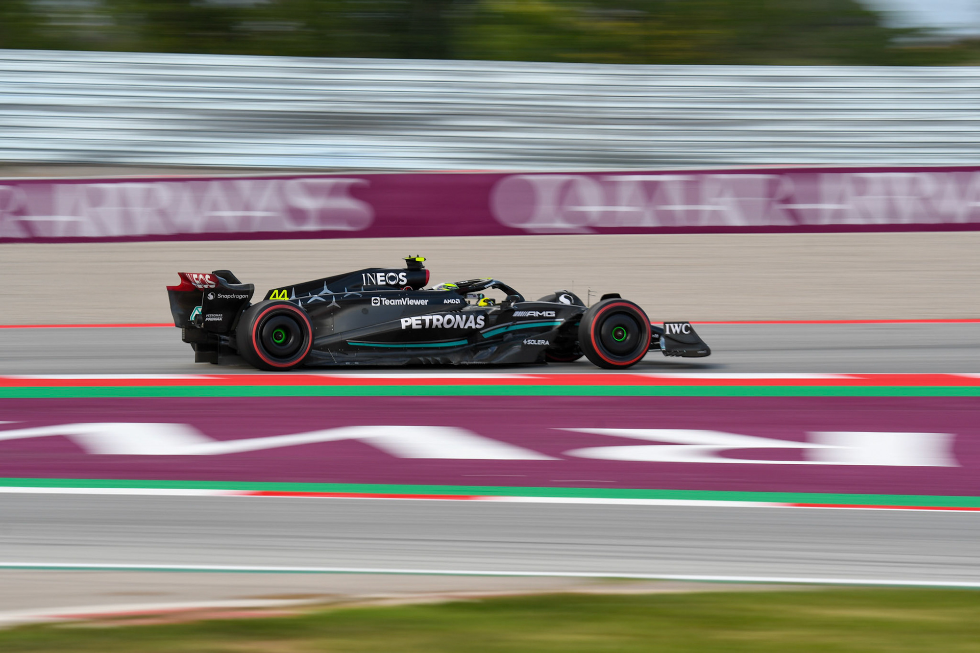Lewis Hamilton (GBR) Mercedes AMG F1 Team; Formel 1 GP Barcelona. Freitag 02.06.2023