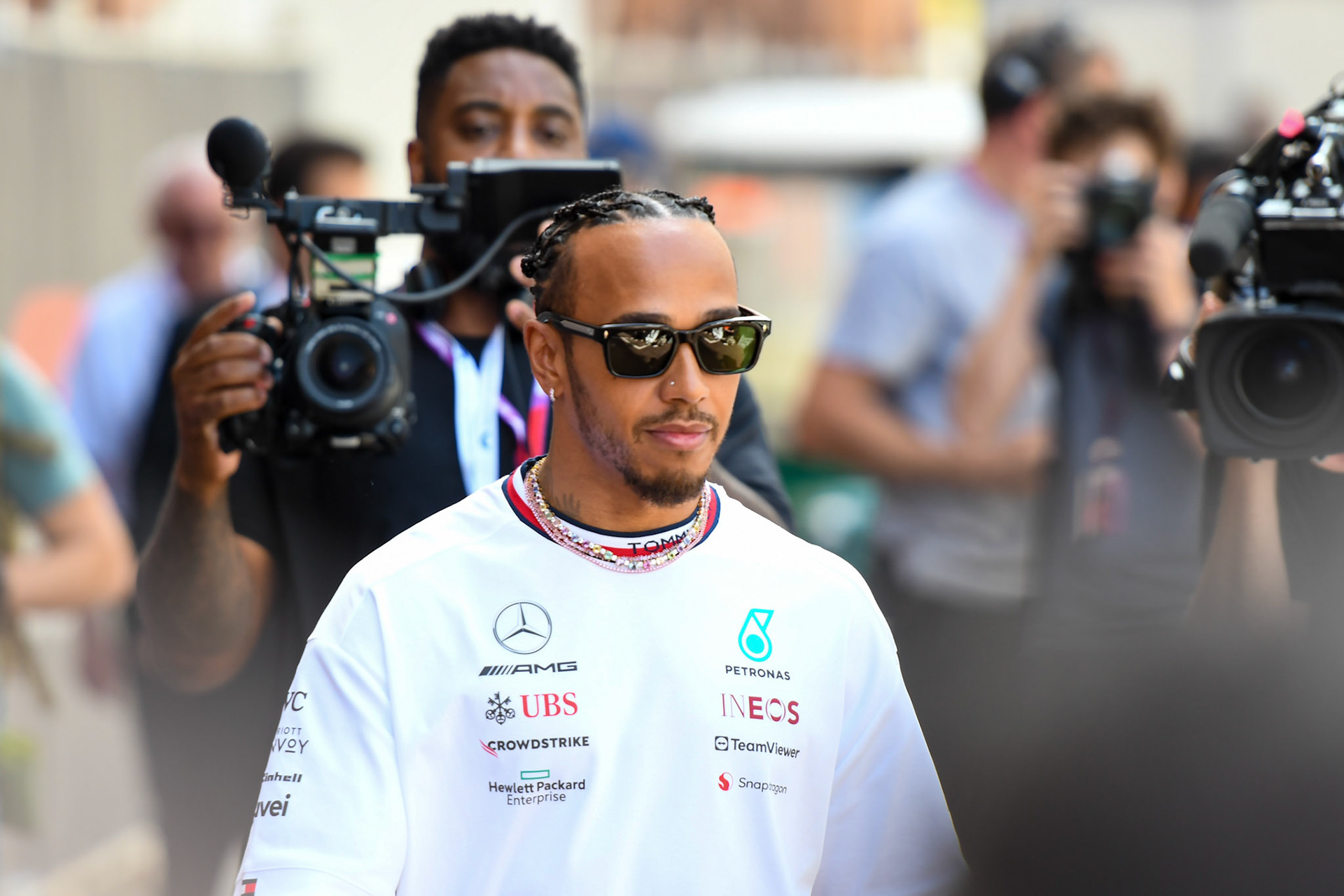 Lewis Hamilton (GBR) Mercedes AMG F1 Team; Formel 1 GP Monaco. Donnerstag 25.05.2023