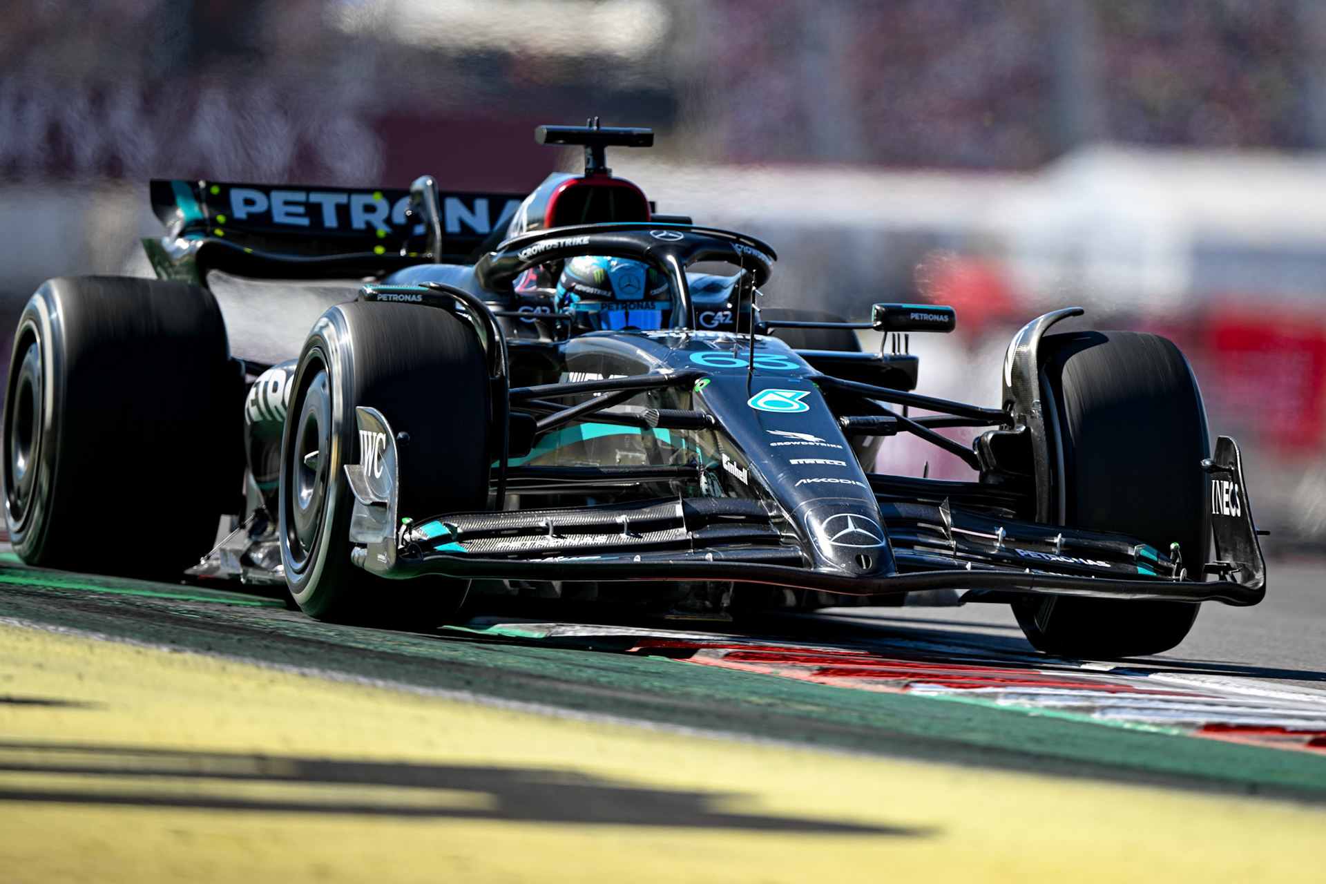 George Russell (GBR) Mercedes AMG F1 Team; Formel 1 GP USA Austin Texas. Sonntag 22.10.2023