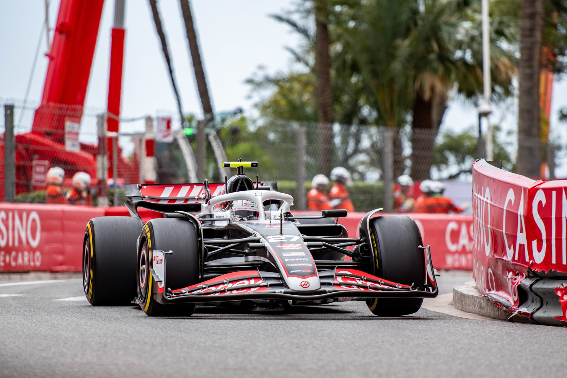 Nico Hülkenberg #27, MoneyGram Haas F1 Team; Formel1 GP Monaco Freitag, 24.05.2024