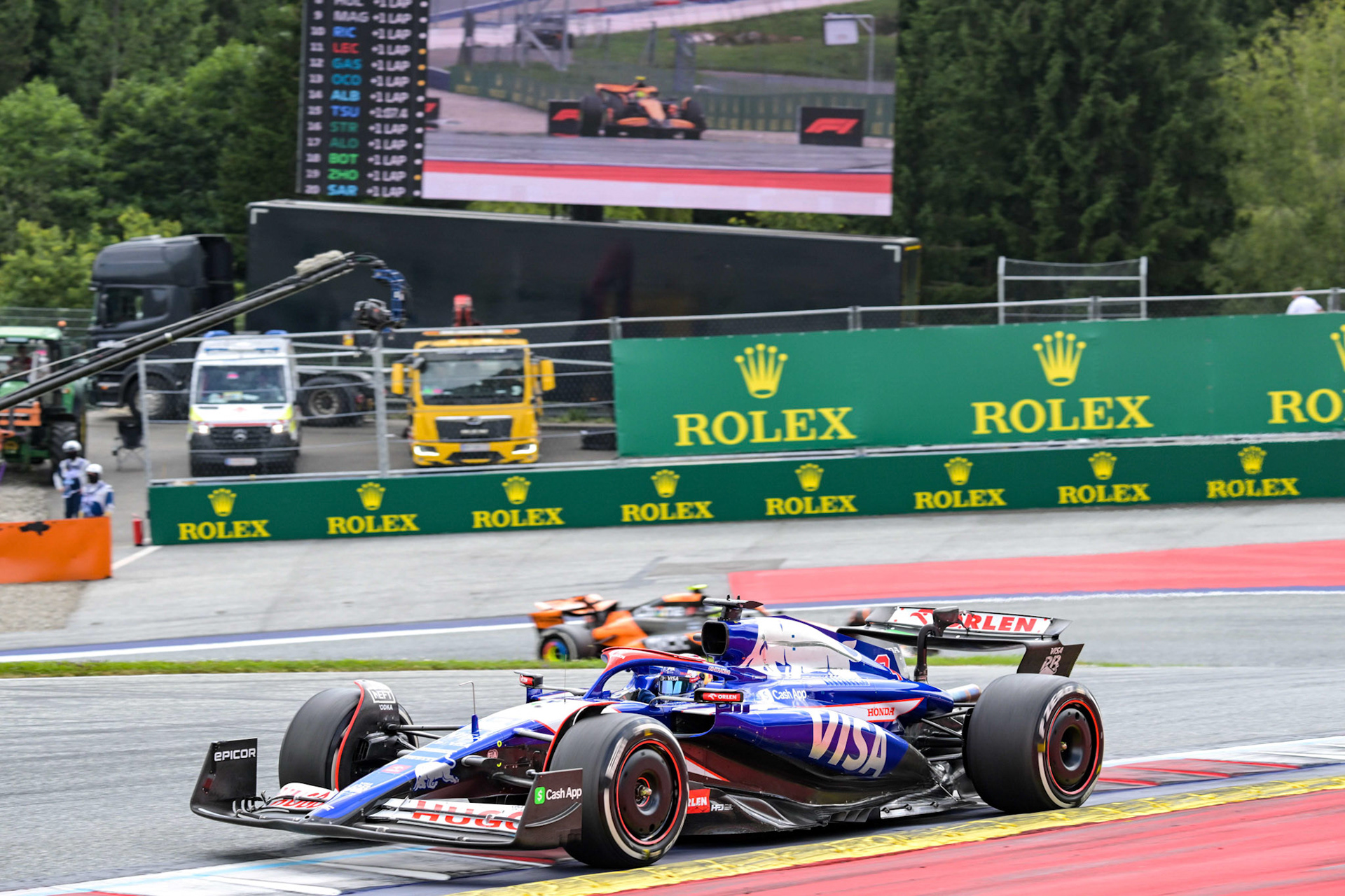 Daniel Ricciardo, #3, Visa Cash App RB Formula One Team;Formel 1 GP Austria / Österreich. Sonntag, 30.06.2024