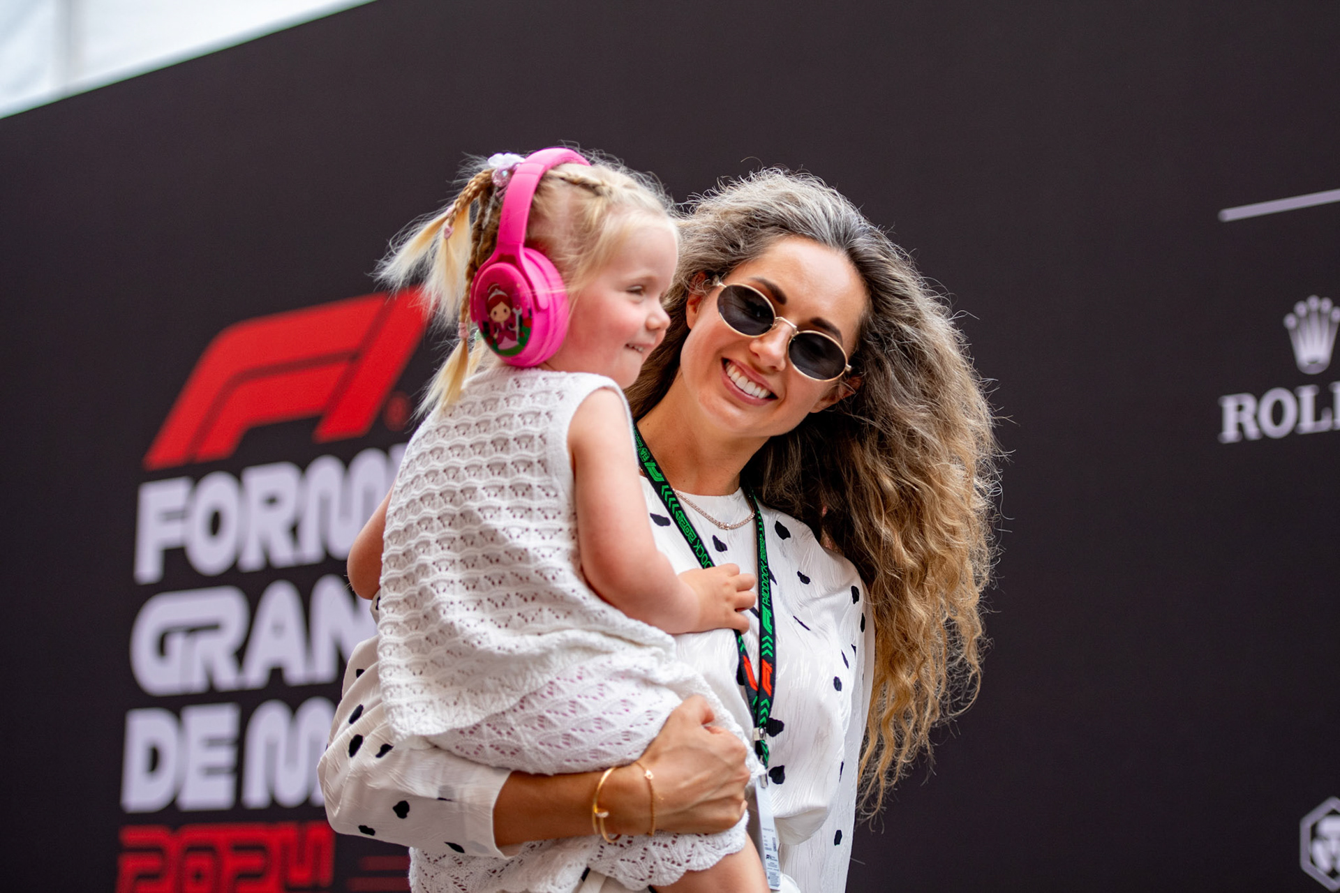 Egle Ruskyte Hülkenberg und Noemi Sky; Formel1 GP Monaco Donnerstag, 23.05.2024