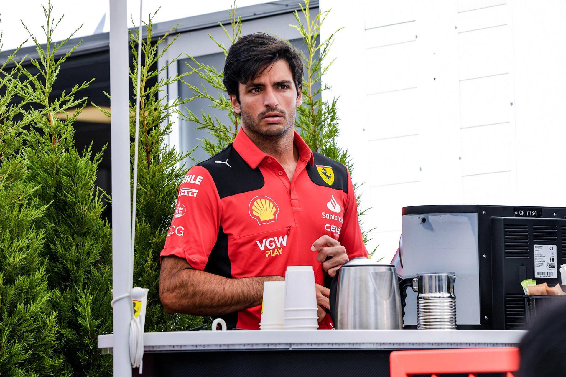 Carlos Sainz (ESP) Scuderia Ferrari; Formel 1 GP Baku Azerbaijan. Samstag 29.04.2023
