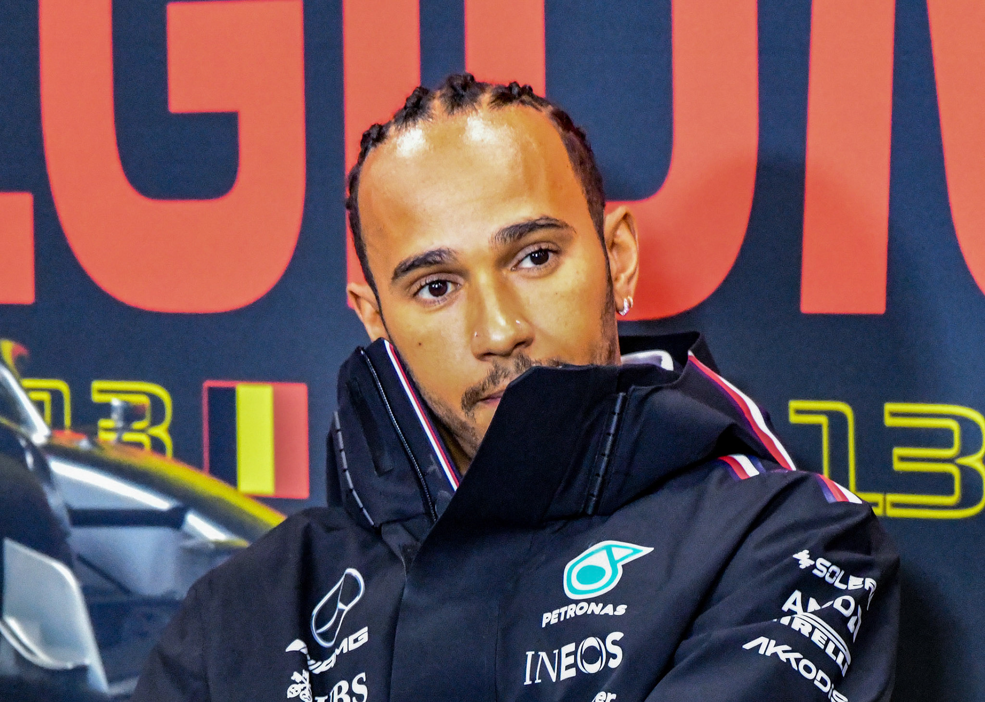 Lewis Hamilton (GBR) Mercedes AMG F1 Team; Formel 1 GP Spa Francorchamps/ Belgien. Donnerstag, 27.07.2023