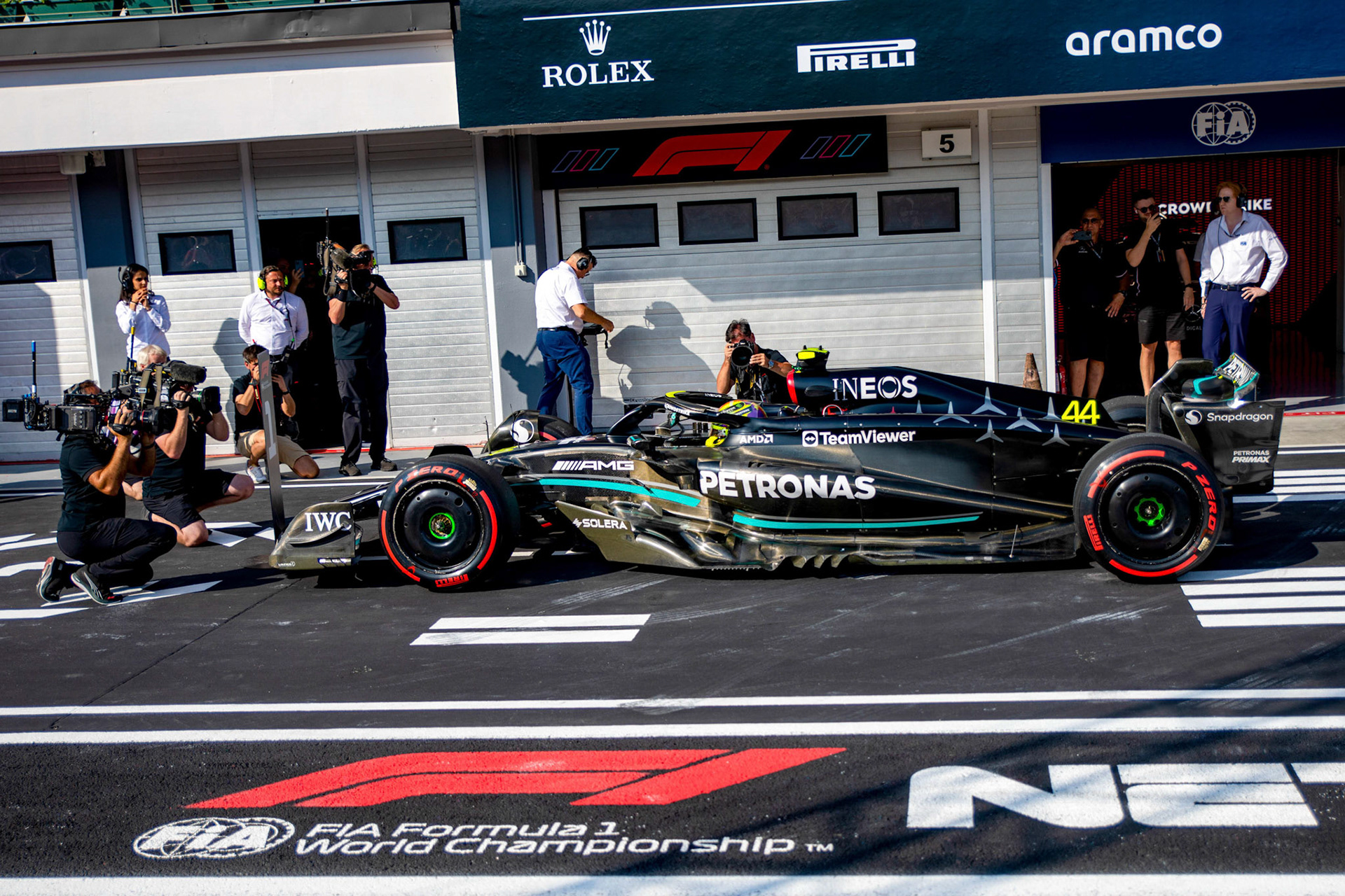 Lewis Hamilton (GBR) Mercedes AMG F1 Team; Formel 1 GP Budapest / Ungarn. Samstag, 22.07.2023