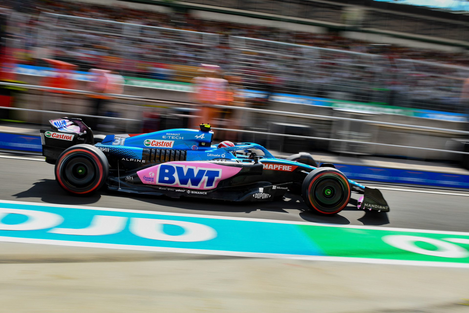 Esteban Ocon (FRA) Alpine F1 Team; Formel 1 Ungarn am 29.07.2022