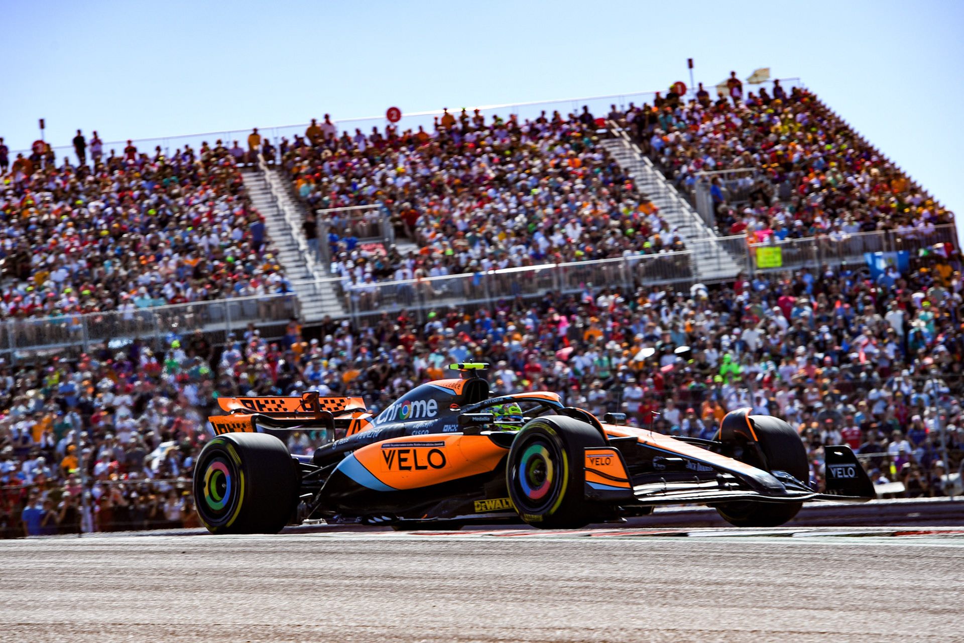 Lando Norris (GBR) McLaren F1 Team; Formel 1 GP USA Austin Texas. Sonntag 22.10.2023