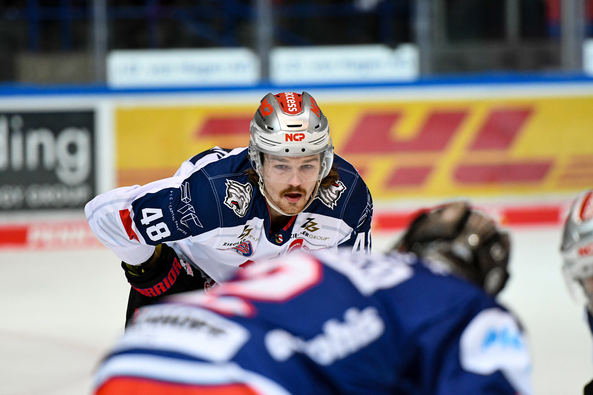 Jakre Ustorf 48; DEL Iserlohn Roosters - Nuernberg Ice Tigers 17.02.2023