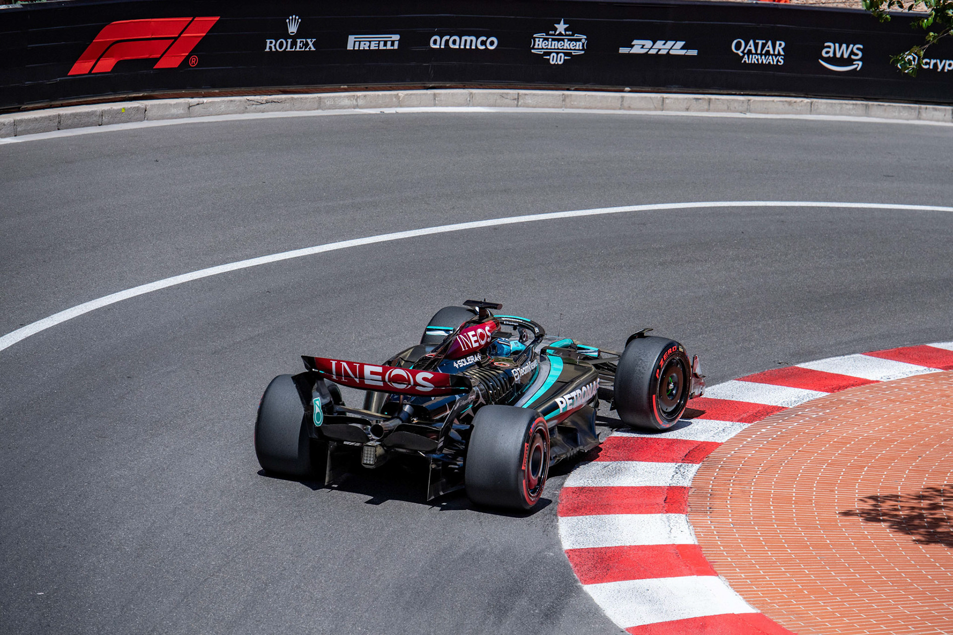 George Russell #63, Mercedes-AMG Petronas F1 Team; Formel1 GP Monaco Samstag, 25.05.2024