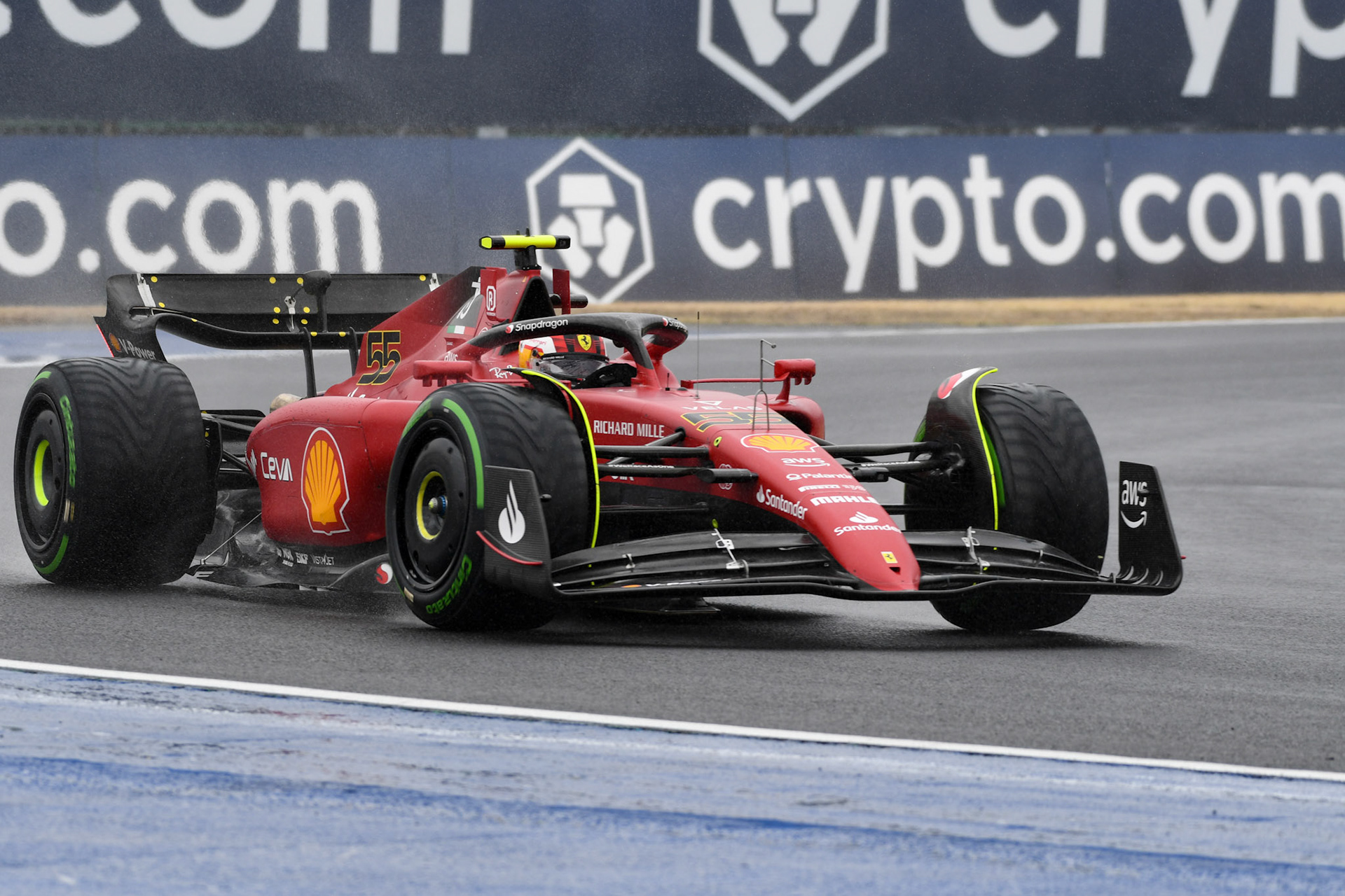 Carlos Sainz (ESP) Scuderia Ferrari; Formel 1 Ungarn am 30.07.2022