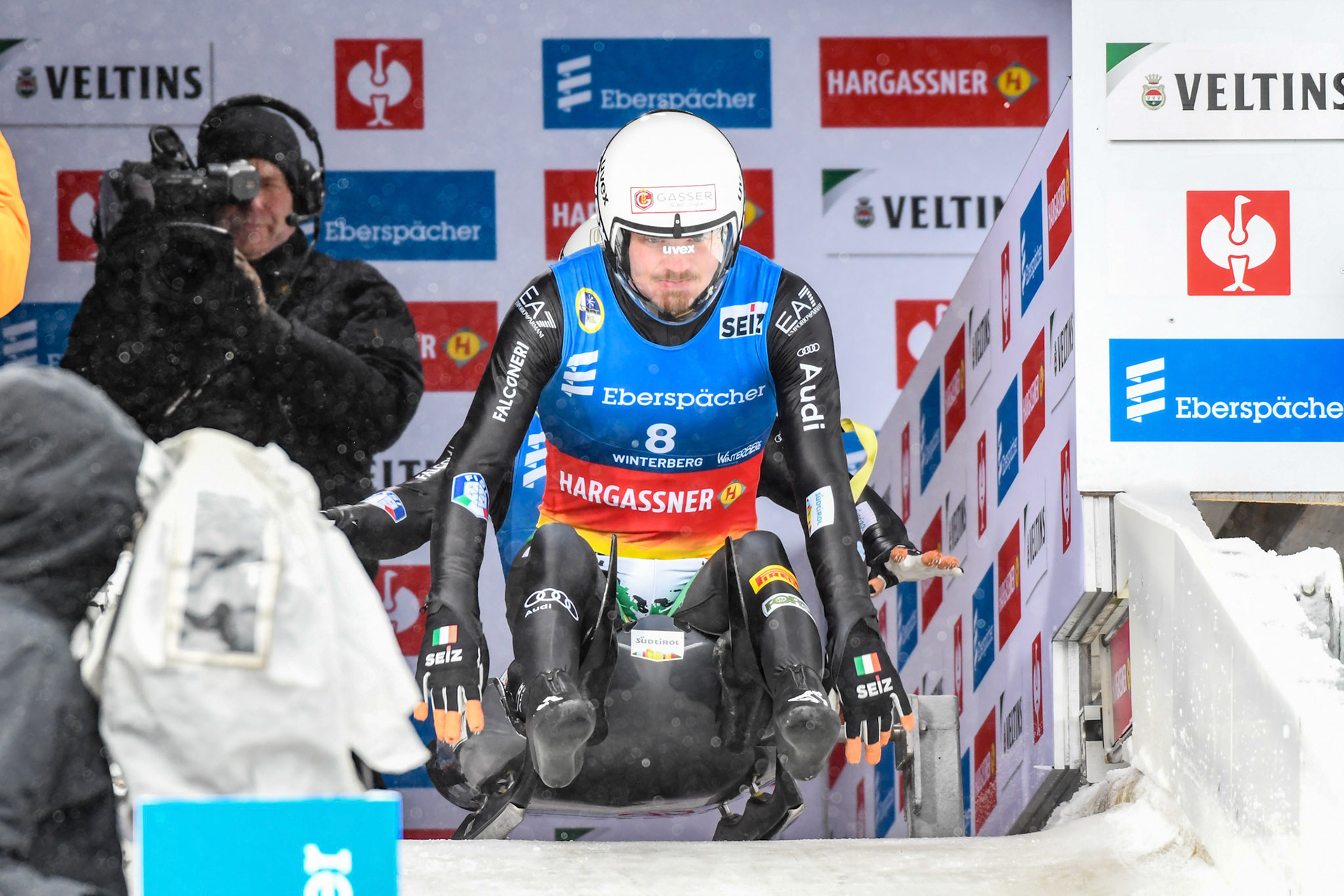 Ludwig Rieder, Patrick Rastner, ITA; Eberspächer Luge World Cup; Veltins Eisarena Winterberg 25.02.2023