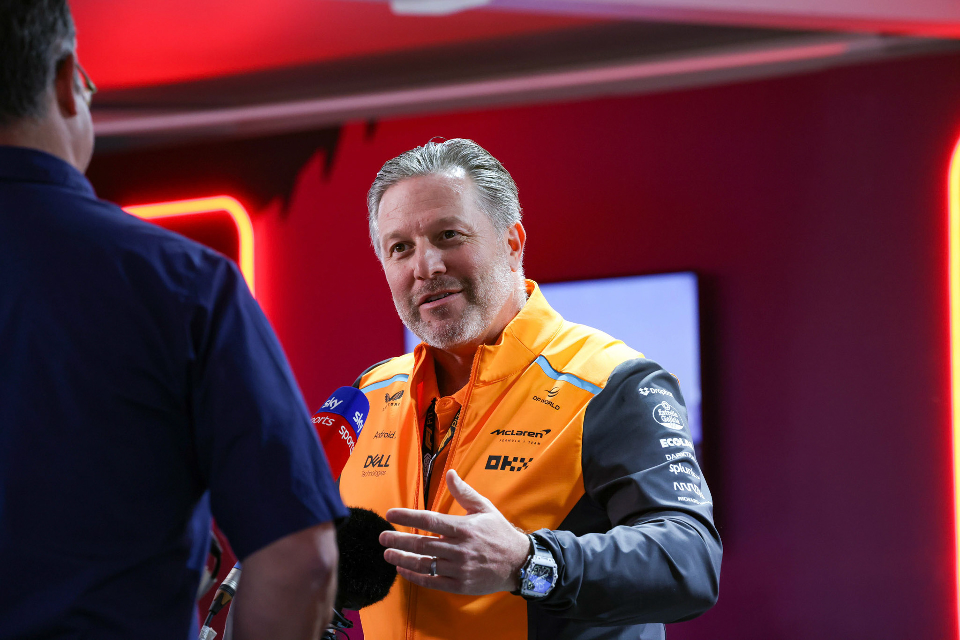 Zak Brown, Teamchef McLaren Formula 1 Team; Formel 1 GP Bahrain. Freitag 01.03.2024