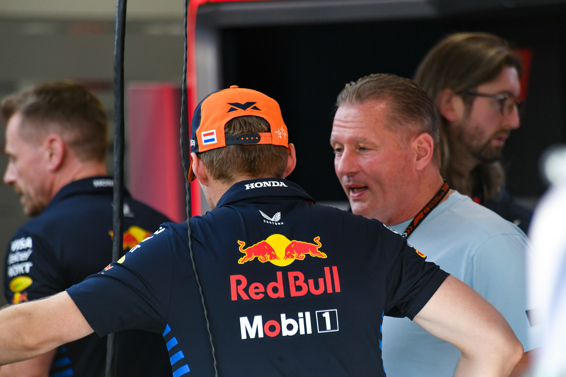 Max Verstappen #1, Oracle Red Bull Racing und Jos Verstappen;Formel 1 Budapest / Ungarn, 20.07.2024