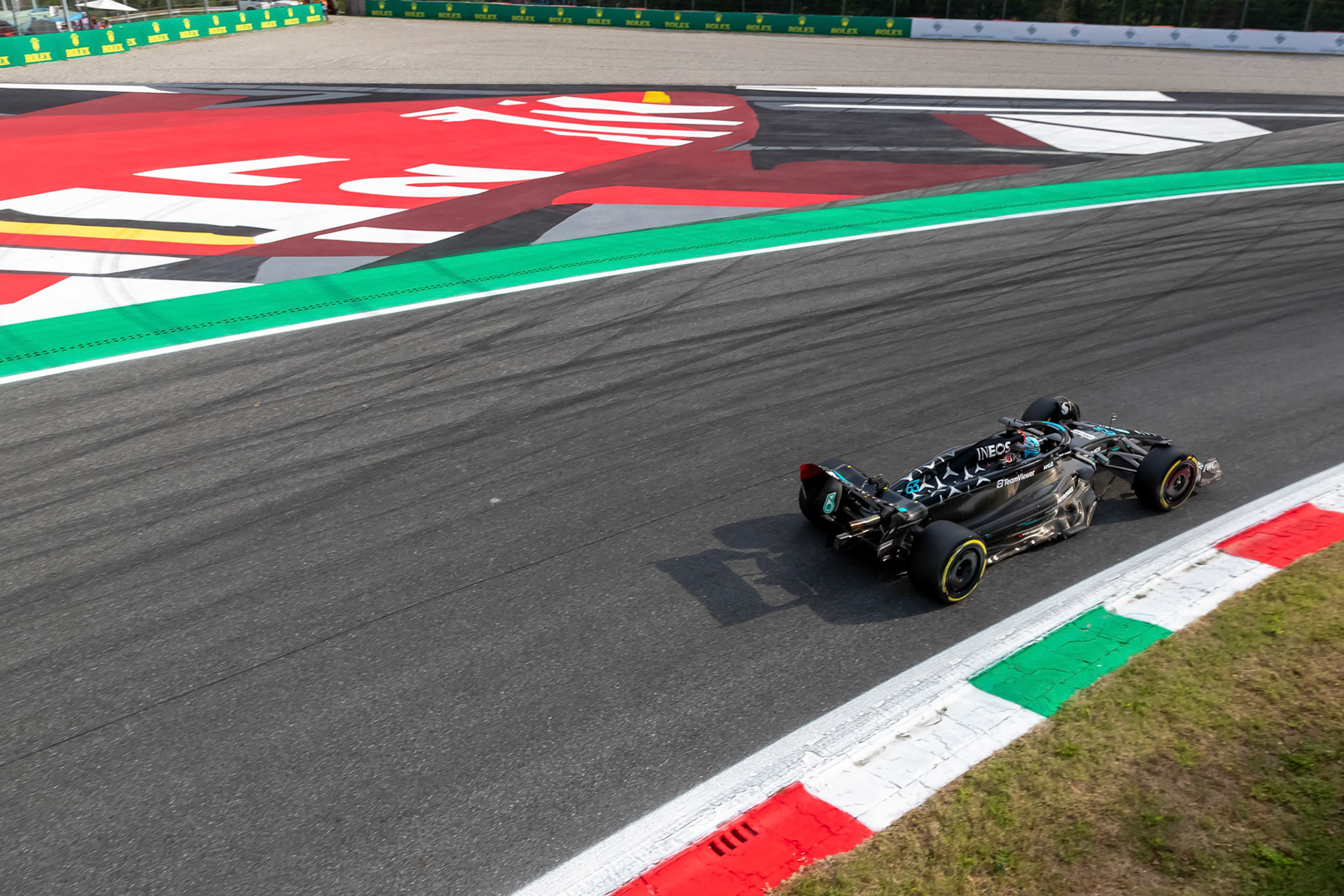 George Russell (GBR) Mercedes AMG F1 Team; Formel 1 GP Italien / Monza. Freitag, 01.09.2023