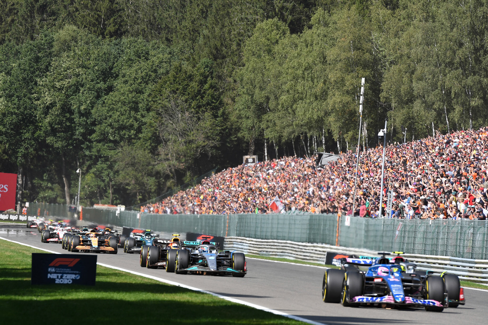 George Russell (GBR) Merceds AMG Petronas F1 Team; Formel 1 GP Belgien, Sonntag, 28.08.2022