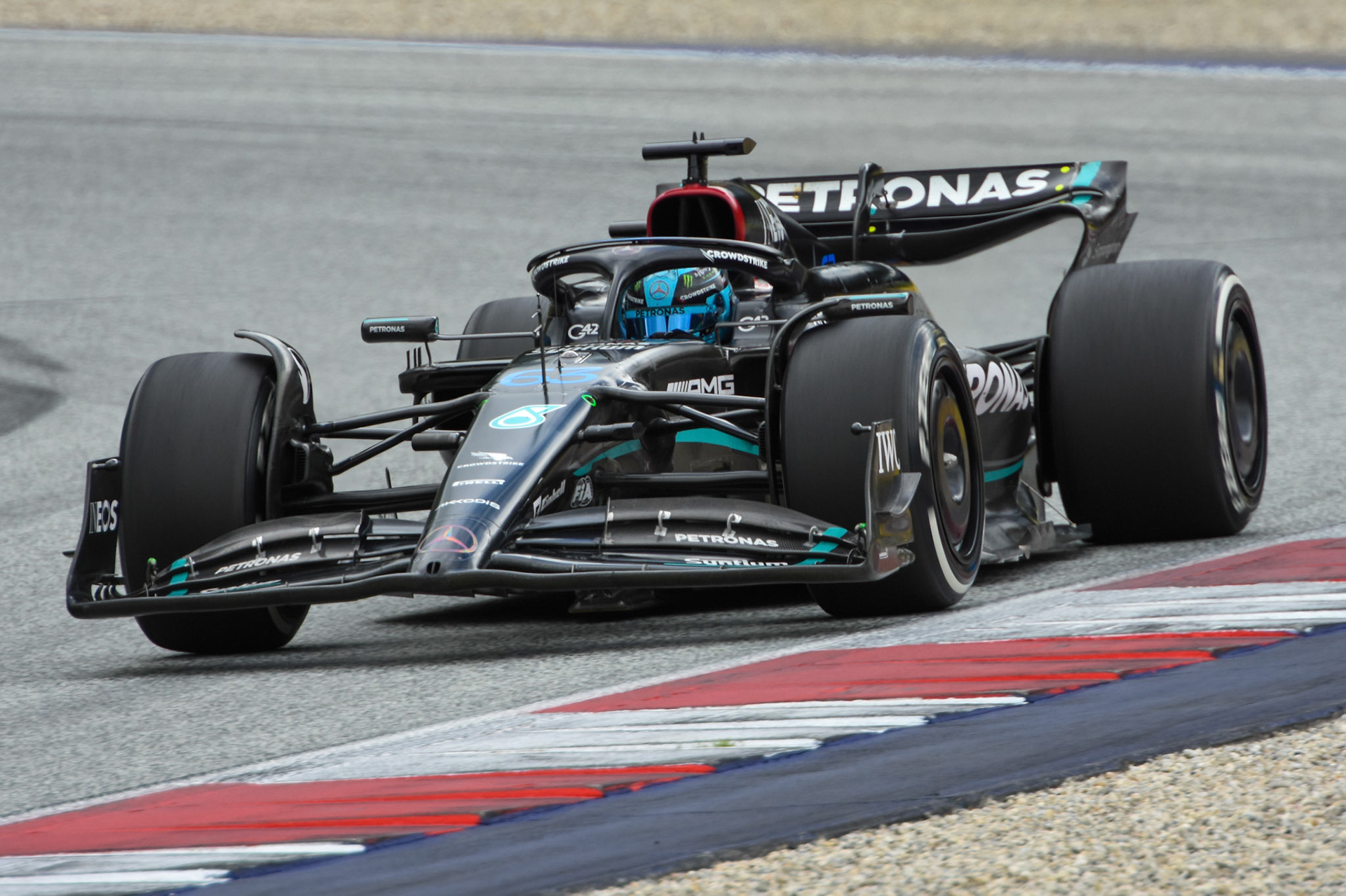 George Russell (GBR) Mercedes AMG F1 Team; Formel 1 GP Austria / Österreich. Sonntag, 02.07.2023