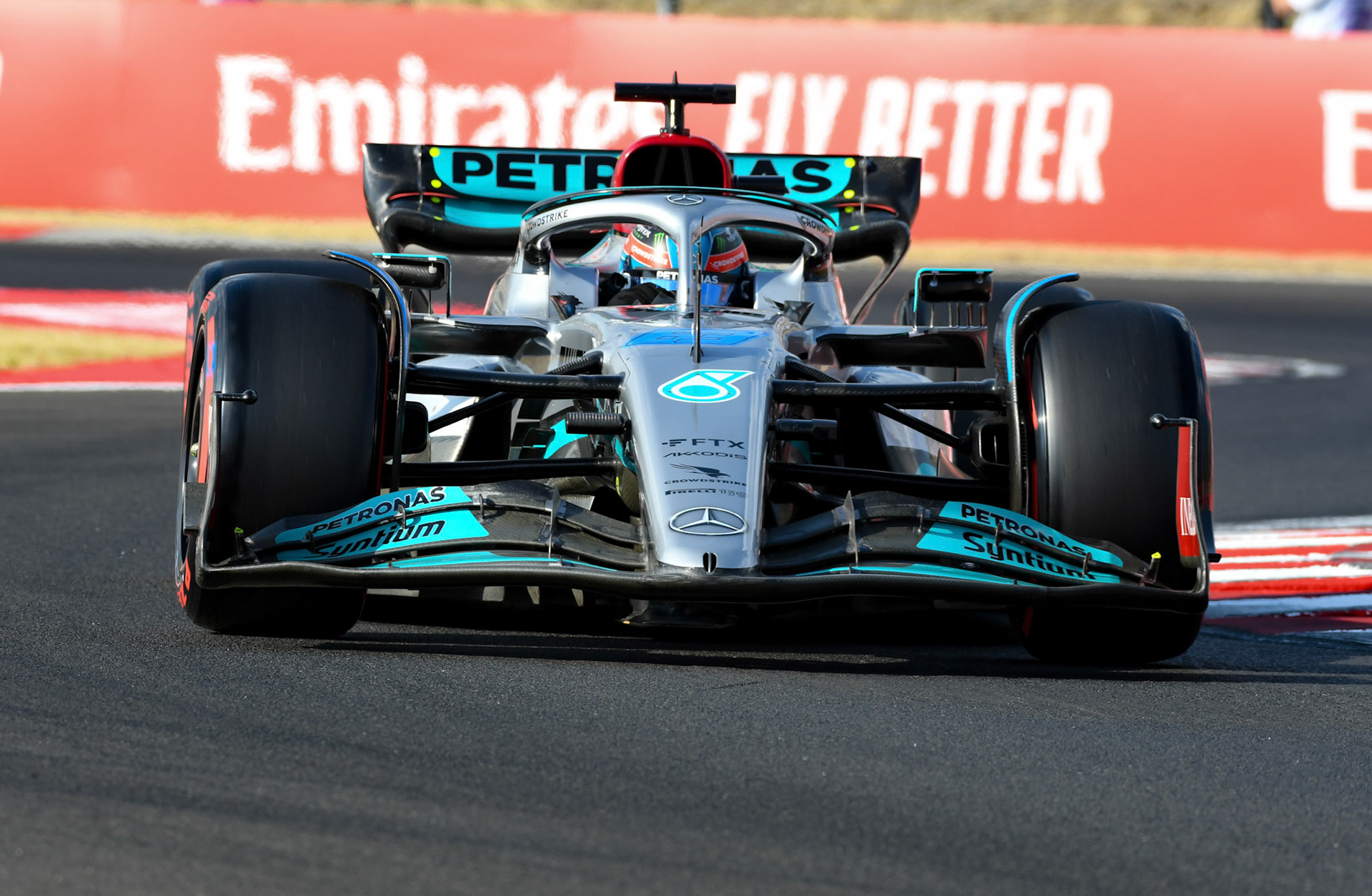 George Russell (GBR) Merceds AMG Petronas F1 Team; Formel 1 Ungarn am 29.07.2022