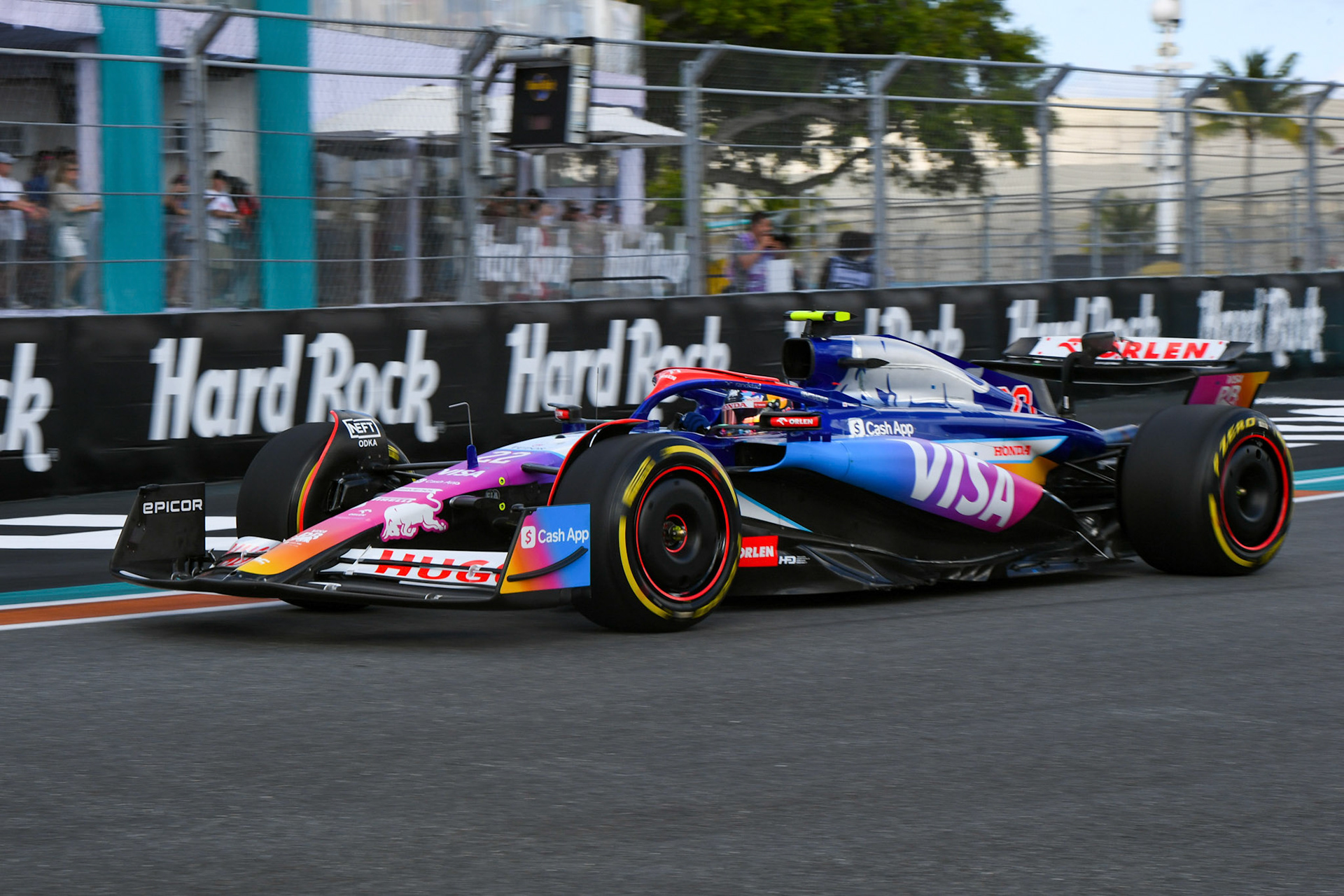 Yuki Tsunoda #22, Visa Cash App RB Formula One Team; Formel 1 GP Miami / USA. 04.05.2024