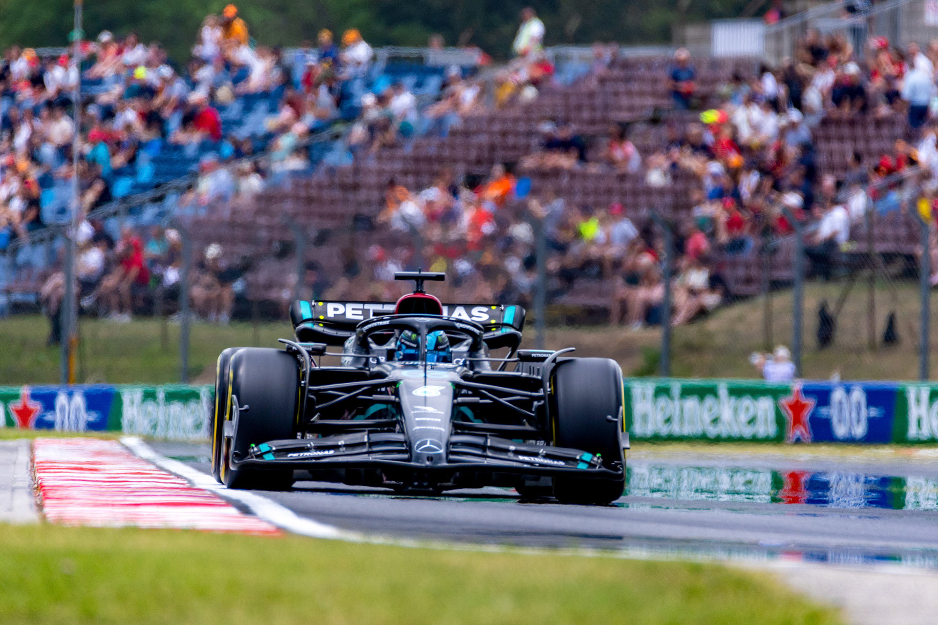 George Russell (GBR) Mercedes AMG F1 Team; Formel 1 GP Budapest / Ungarn. Feitag, 21.07.2023