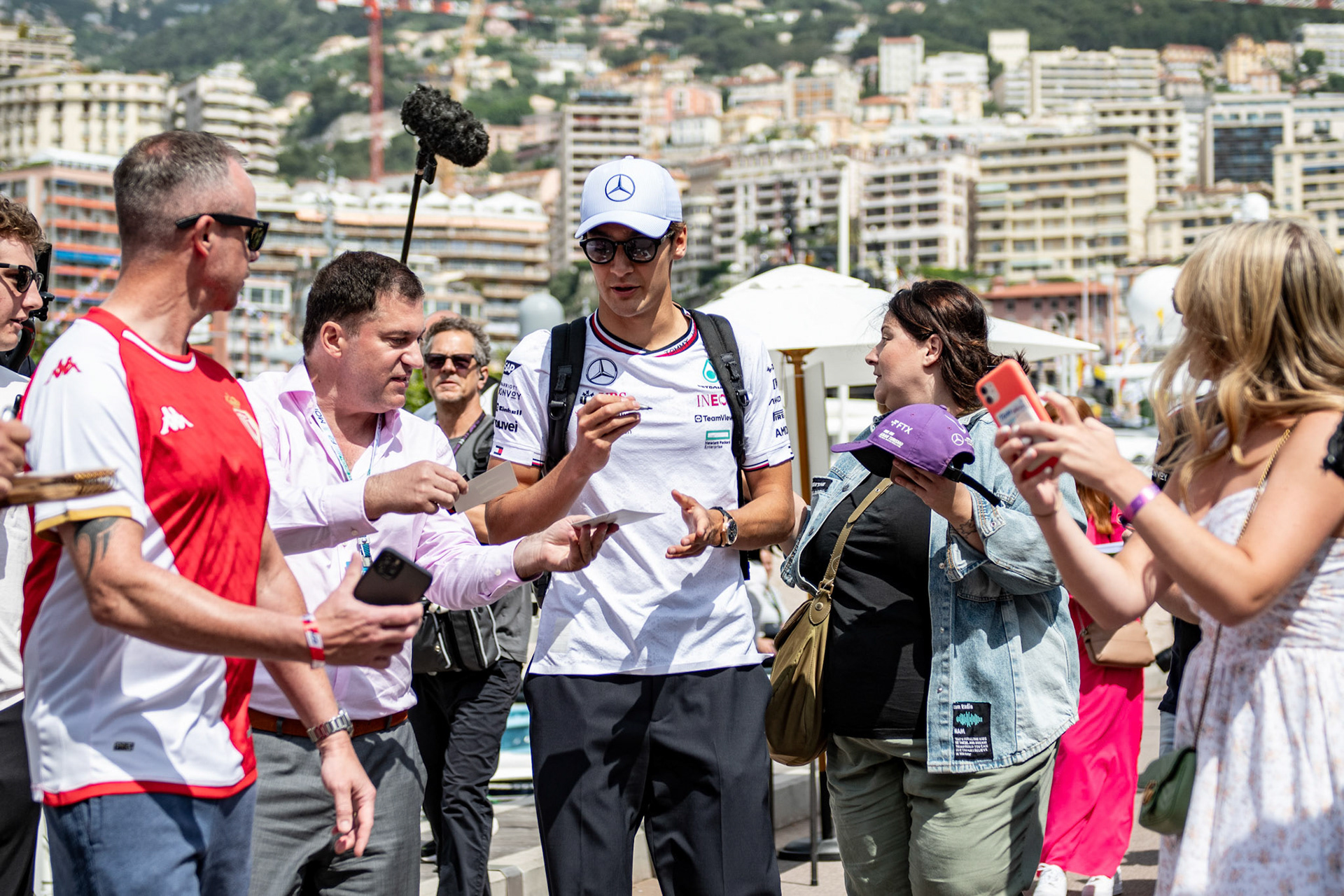 George Russell #63, Mercedes-AMG Petronas F1 Team; Formel1 GP Monaco Donnerstag, 23.05.2024