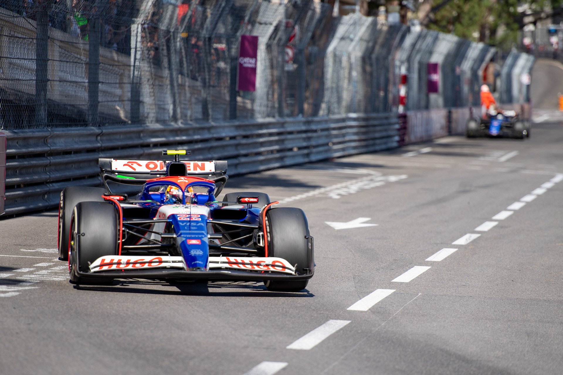 Yuki Tsunoda #22, Visa Cash App RB Formula One Team; Formel1 GP Monaco Sonntag, 26.05.2024