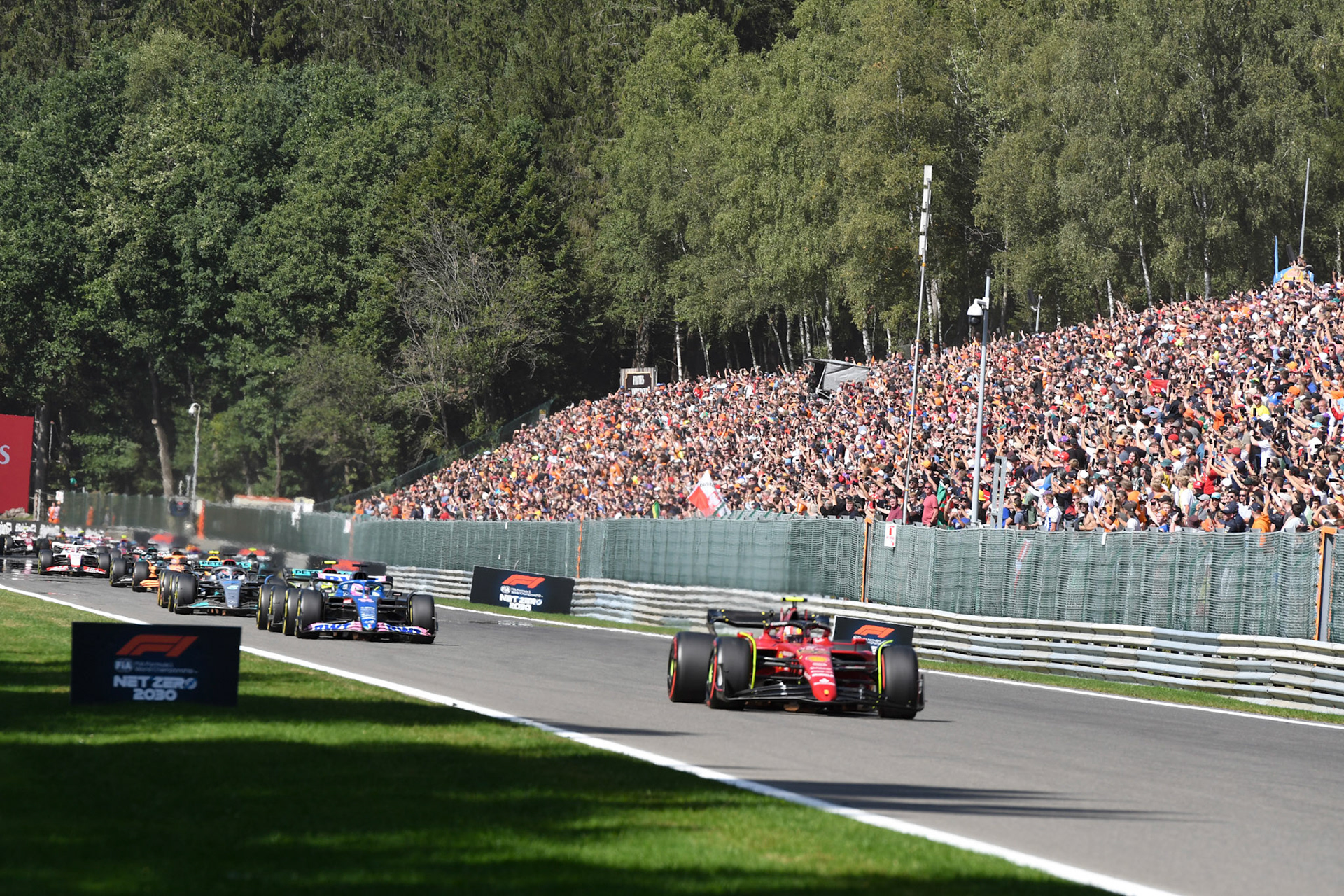 Carlos Sainz (ESP) Scuderia Ferrari;Formel 1 GP Belgien, Sonntag, 28.08.2022