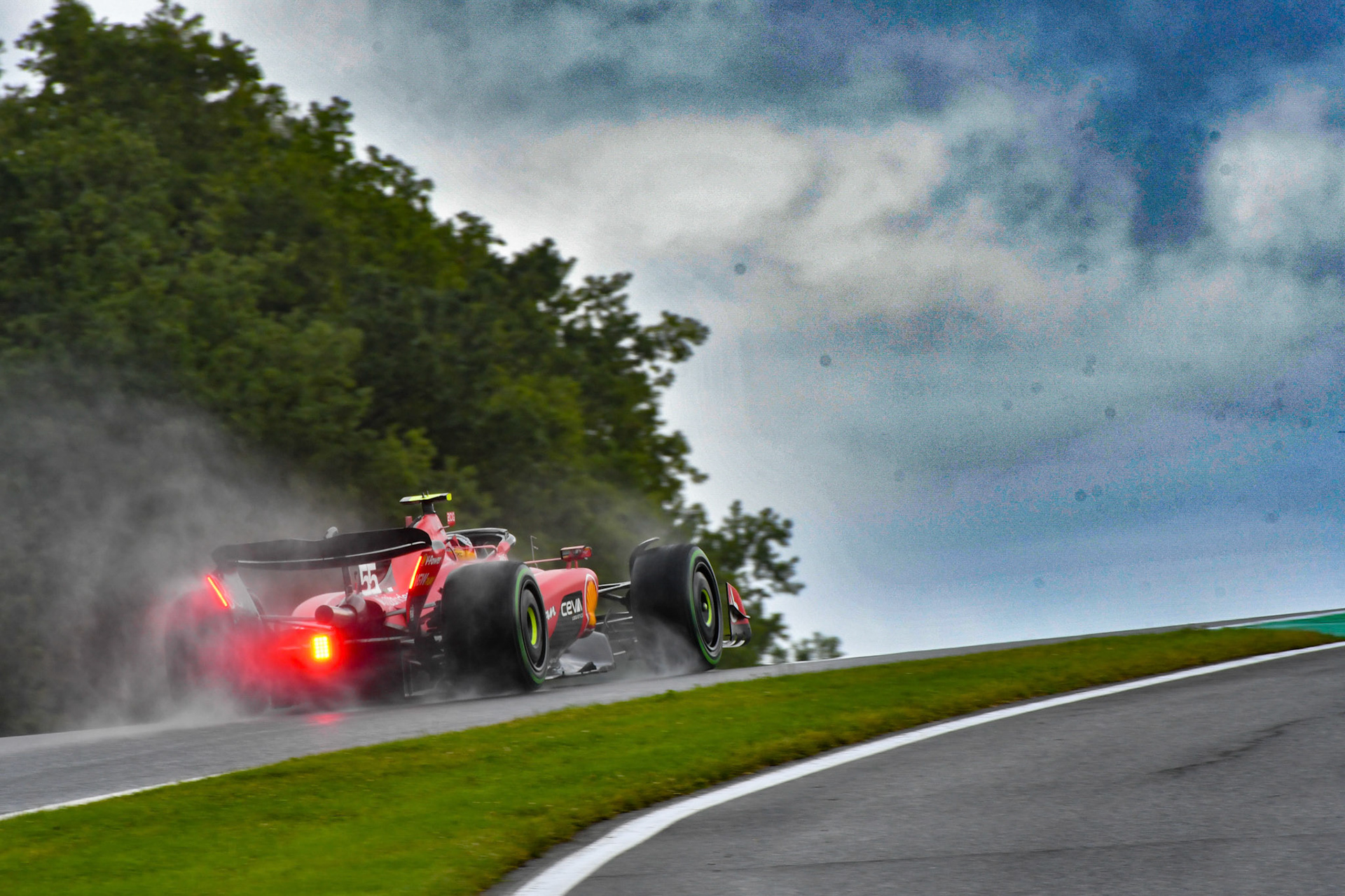 Carlos Sainz (ESP) Scuderia Ferrari; Formel 1 GP Spa Francorchamps/ Belgien. Freitag, 28.07.2023