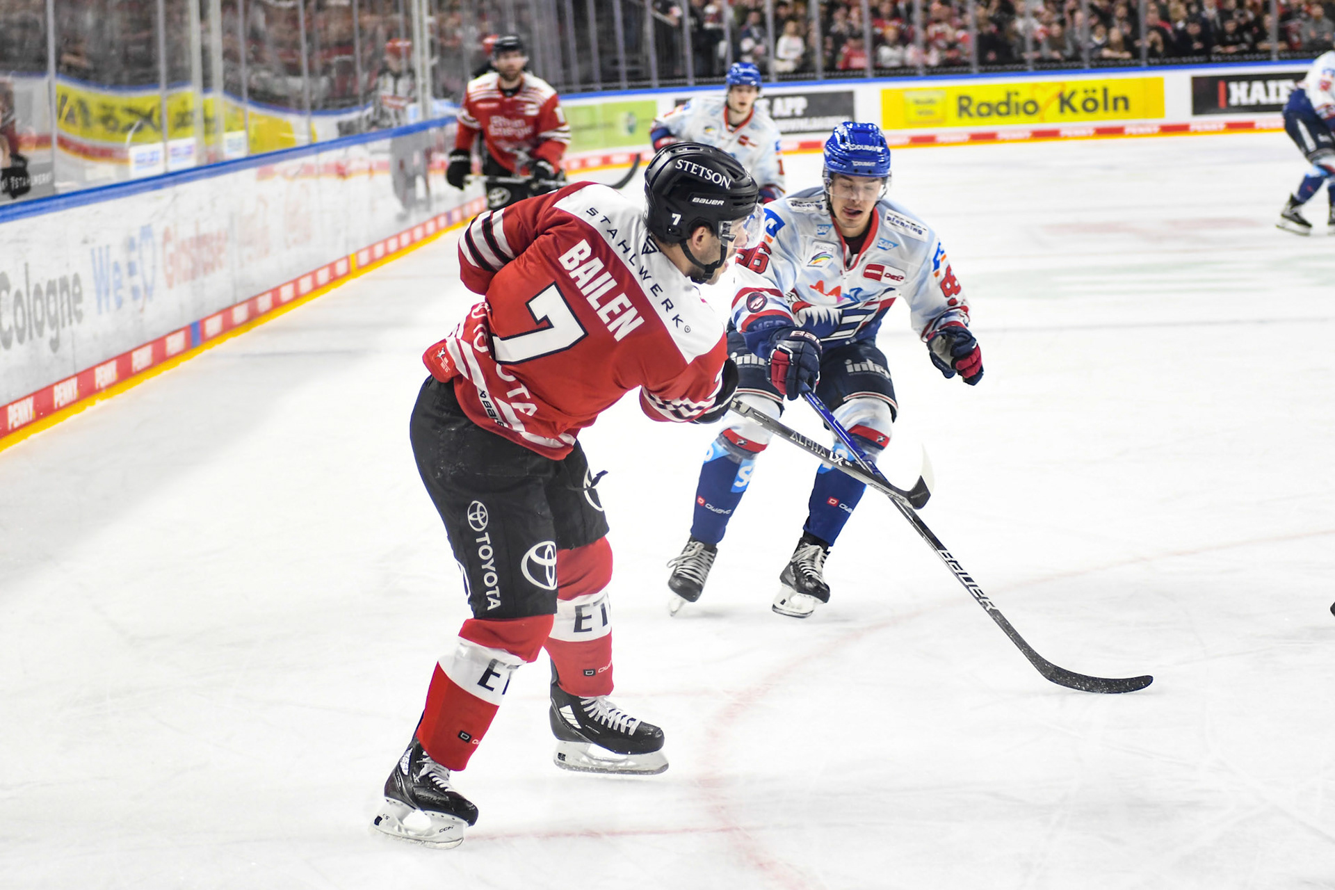 Simon Thiel; DEL Kölner Haie - Adler Mannheim, 17.03.2023