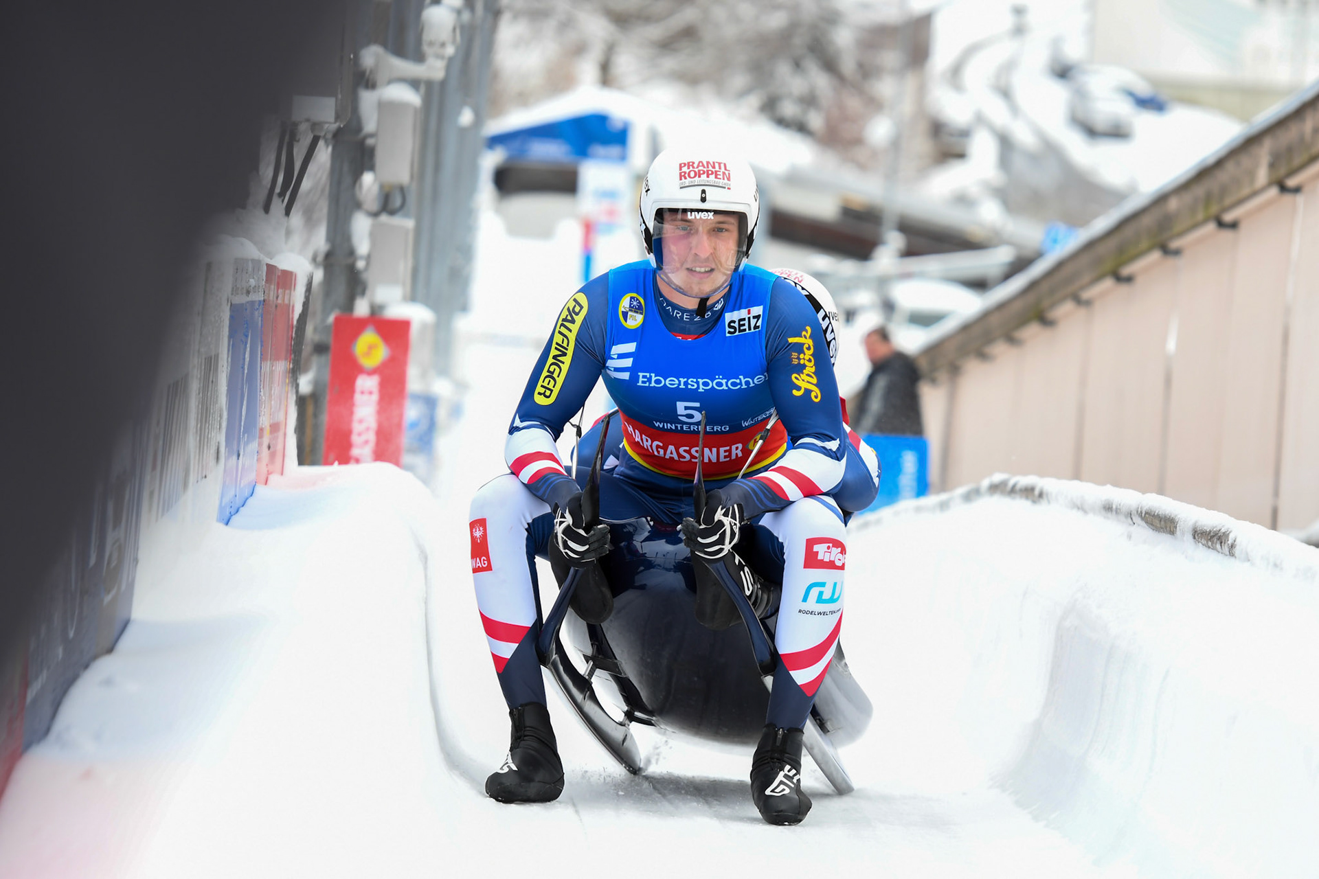 Juri Thomas Gatt, Riccardo Martin Schoepf, AUT; Eberspächer Luge World Cup; Veltins Eisarena Winterberg 25.02.2023