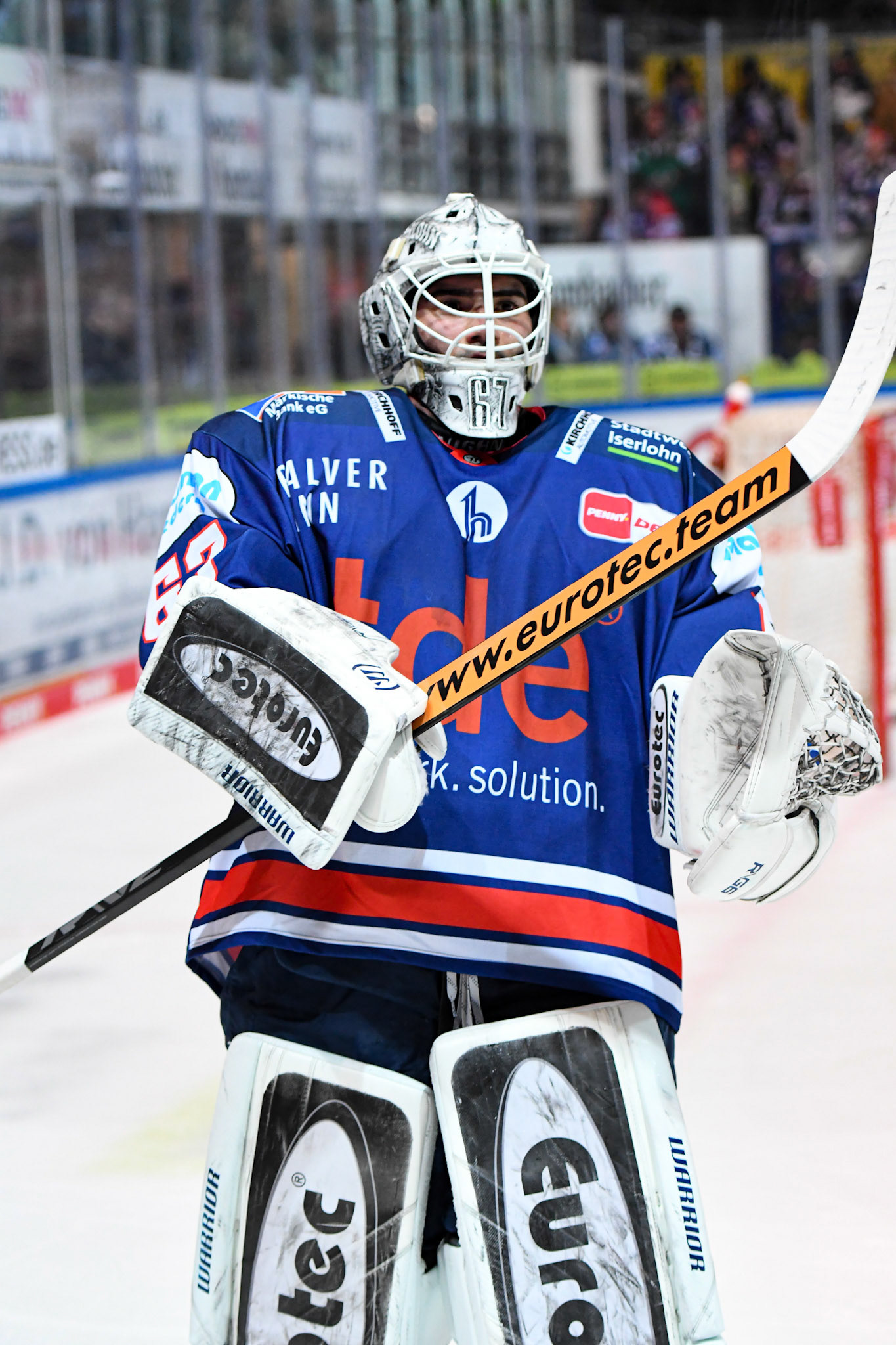 Hannibal Weitzmann 67; DEL Iserlohn Roosters - Nuernberg Ice Tigers 17.02.2023