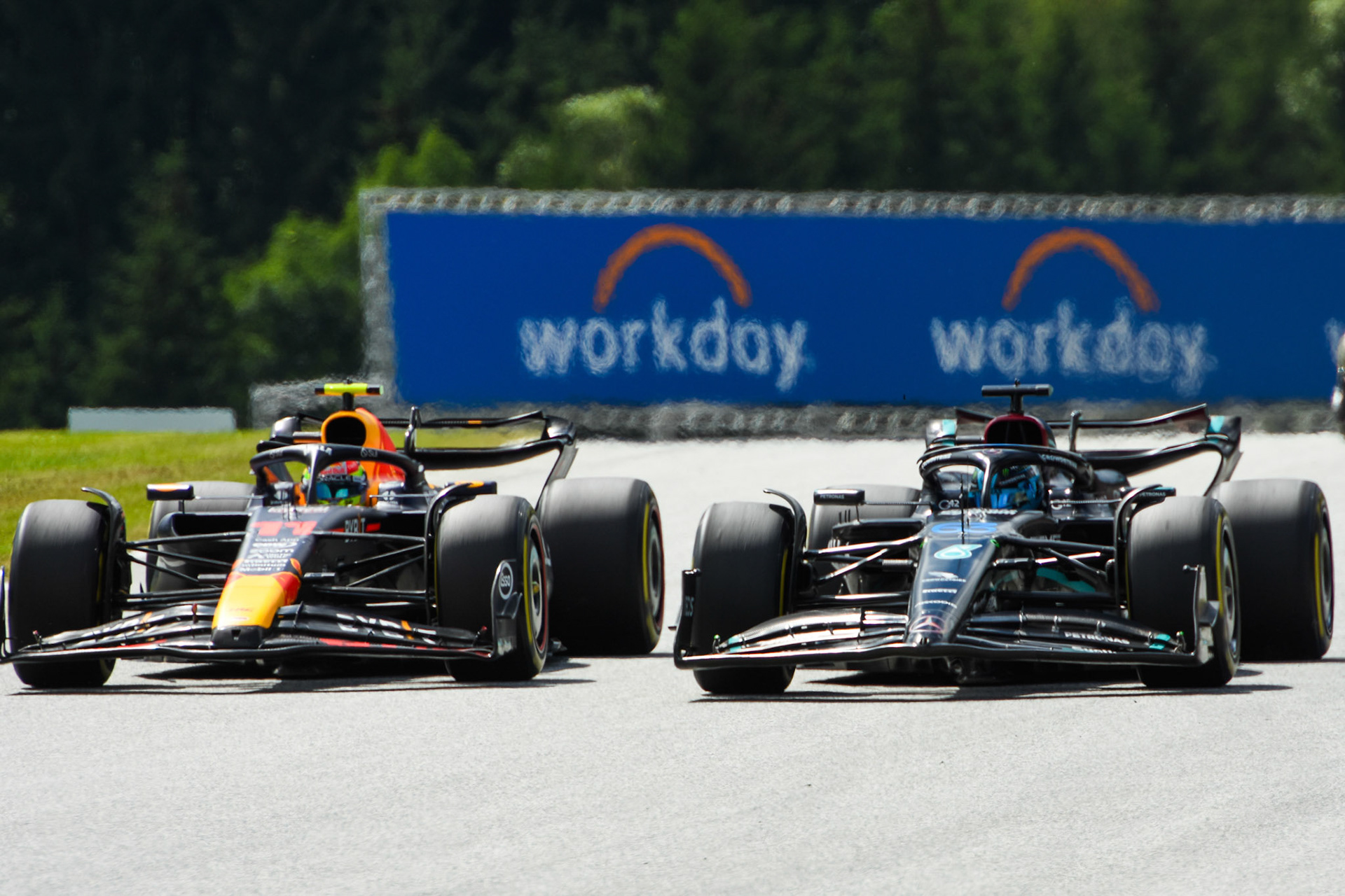 George Russell (GBR) Mercedes AMG F1 Team; Formel 1 GP Austria / Österreich. Sonntag, 02.07.2023