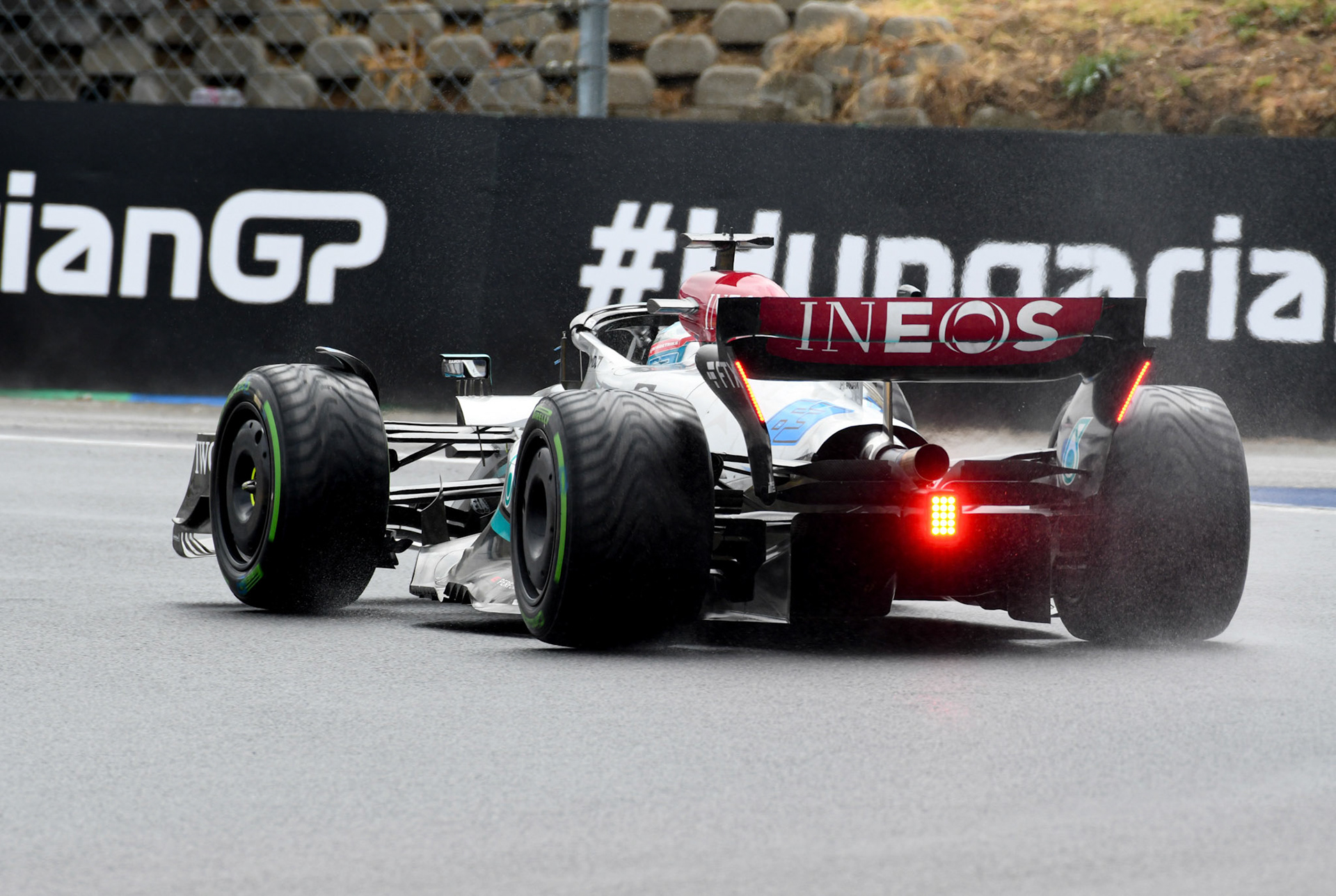 George Russell (GBR) Merceds AMG Petronas F1 Team; Formel 1 Ungarn am 30.07.2022