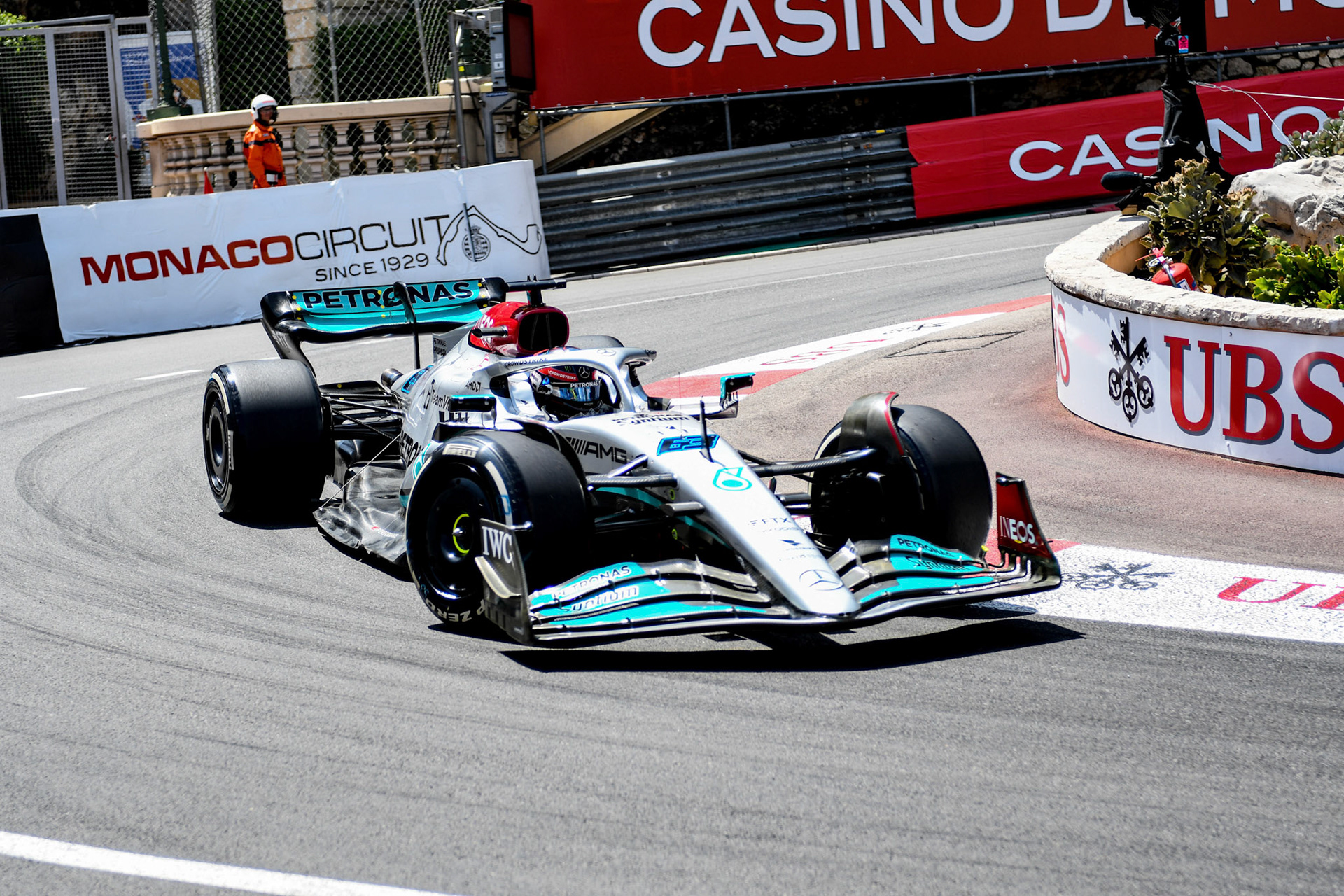 George Russell (GBR) Merceds AMG Petronas F1 Team; Formel 1 Monaco am 27.05.2022