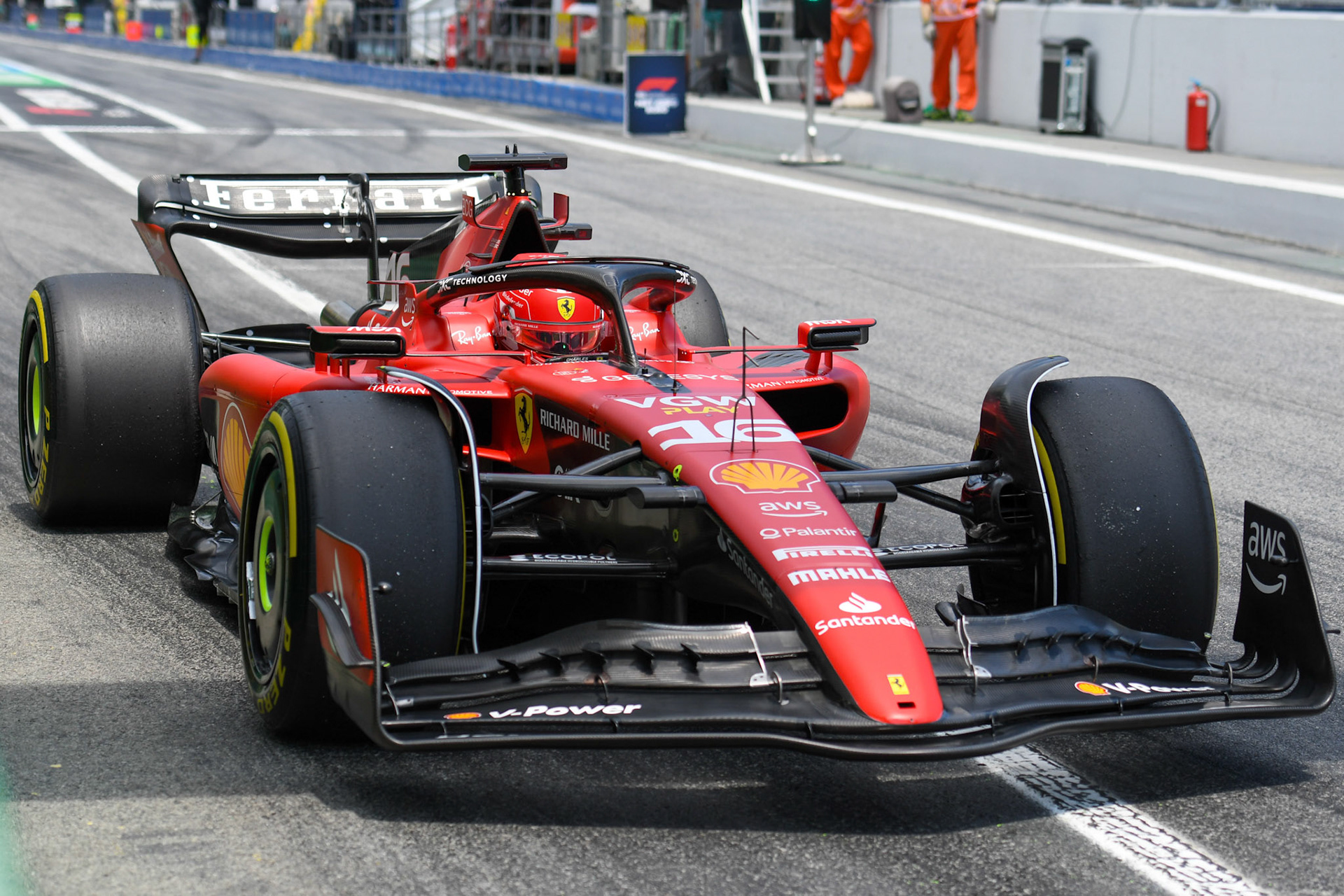 Charles Leclerc (MCO) Scuderia Ferrari;Formel 1 GP Barcelona. Freitag 02.06.2023