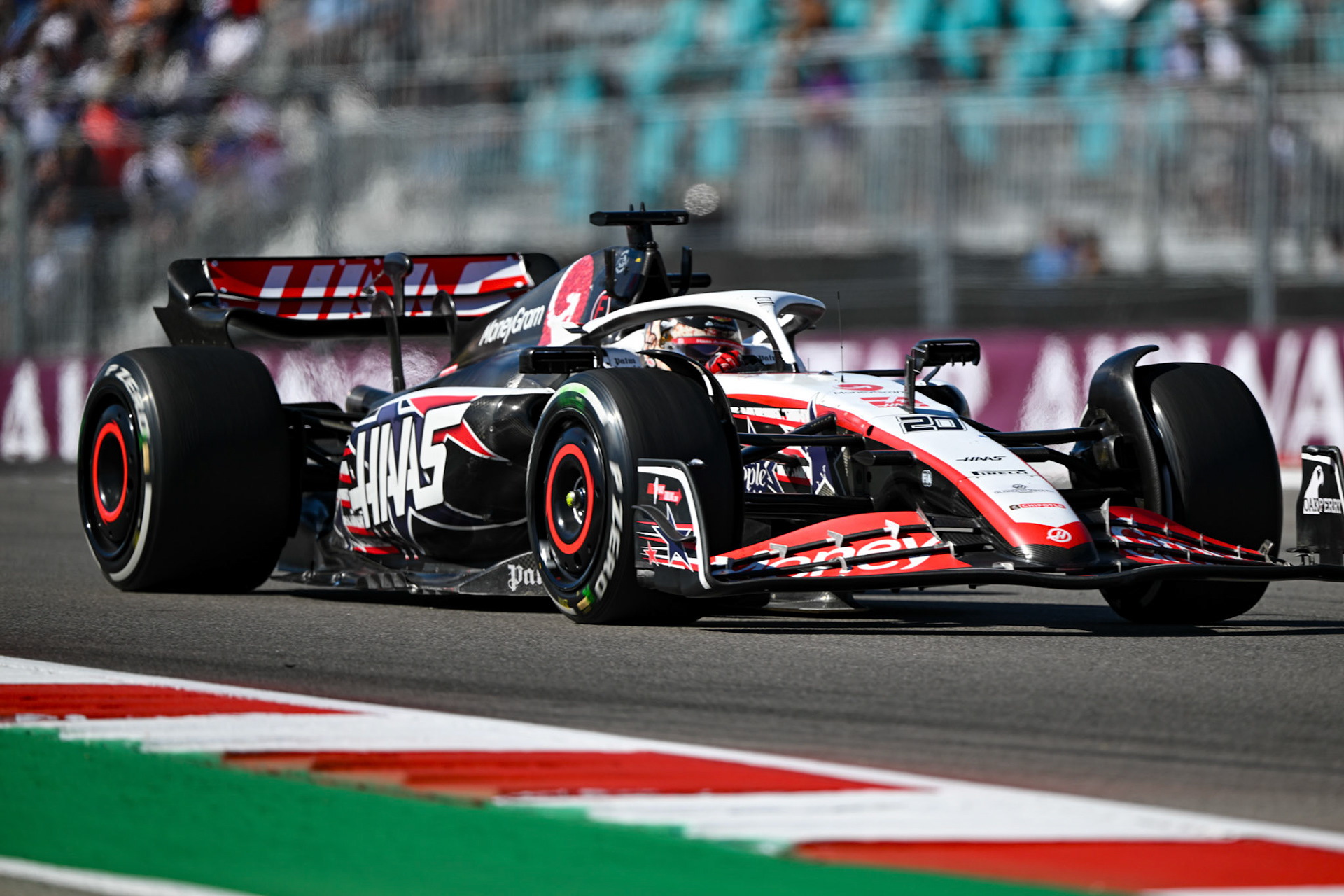 Kevin Magnussen (DEN) Haas F1 Team;Formel 1 GP USA Austin Texas. Sonntag 22.10.2023