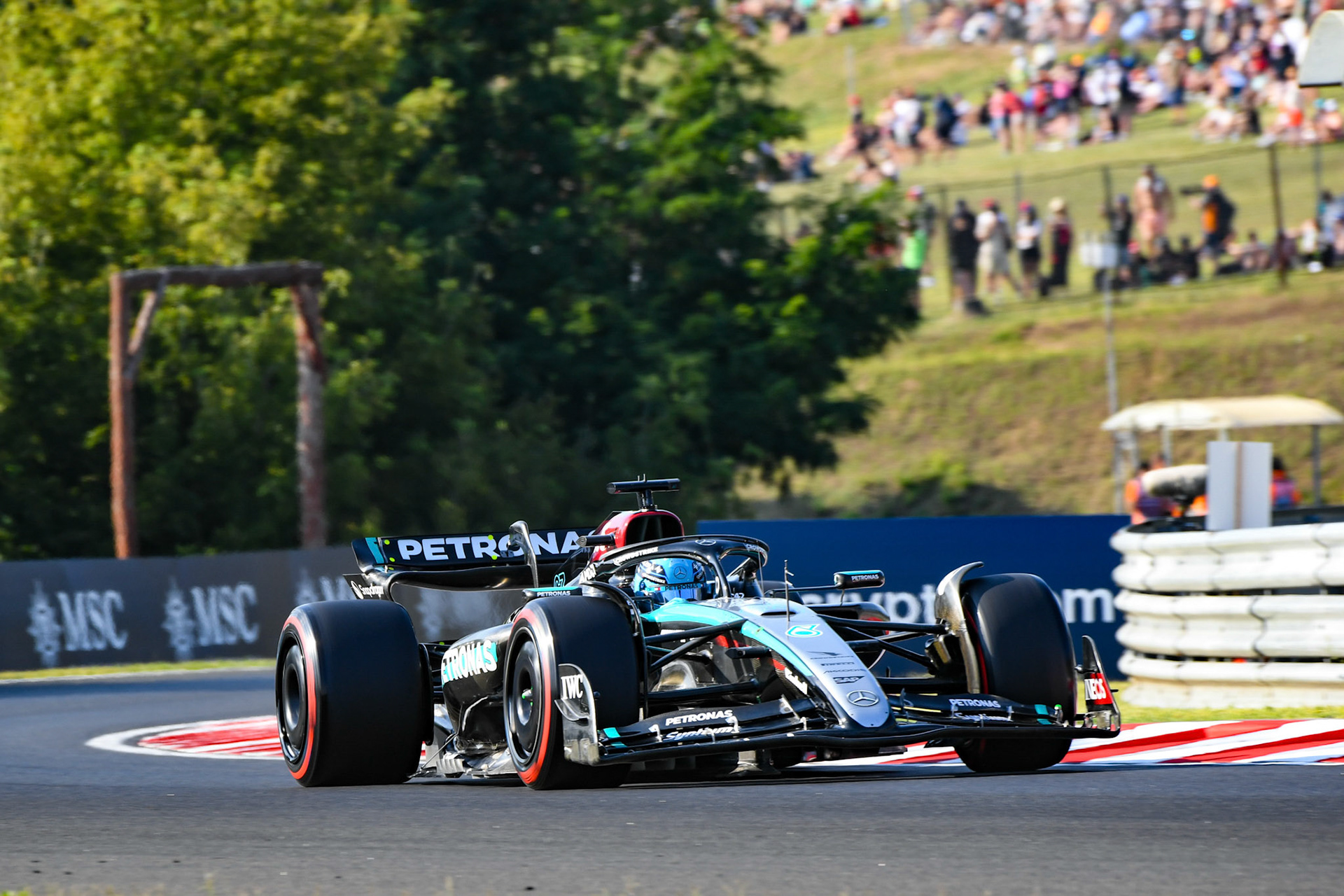 George Russell #63, Mercedes-AMG Petronas F1 Team;Formel 1 Budapest / Ungarn, 20.07.2024