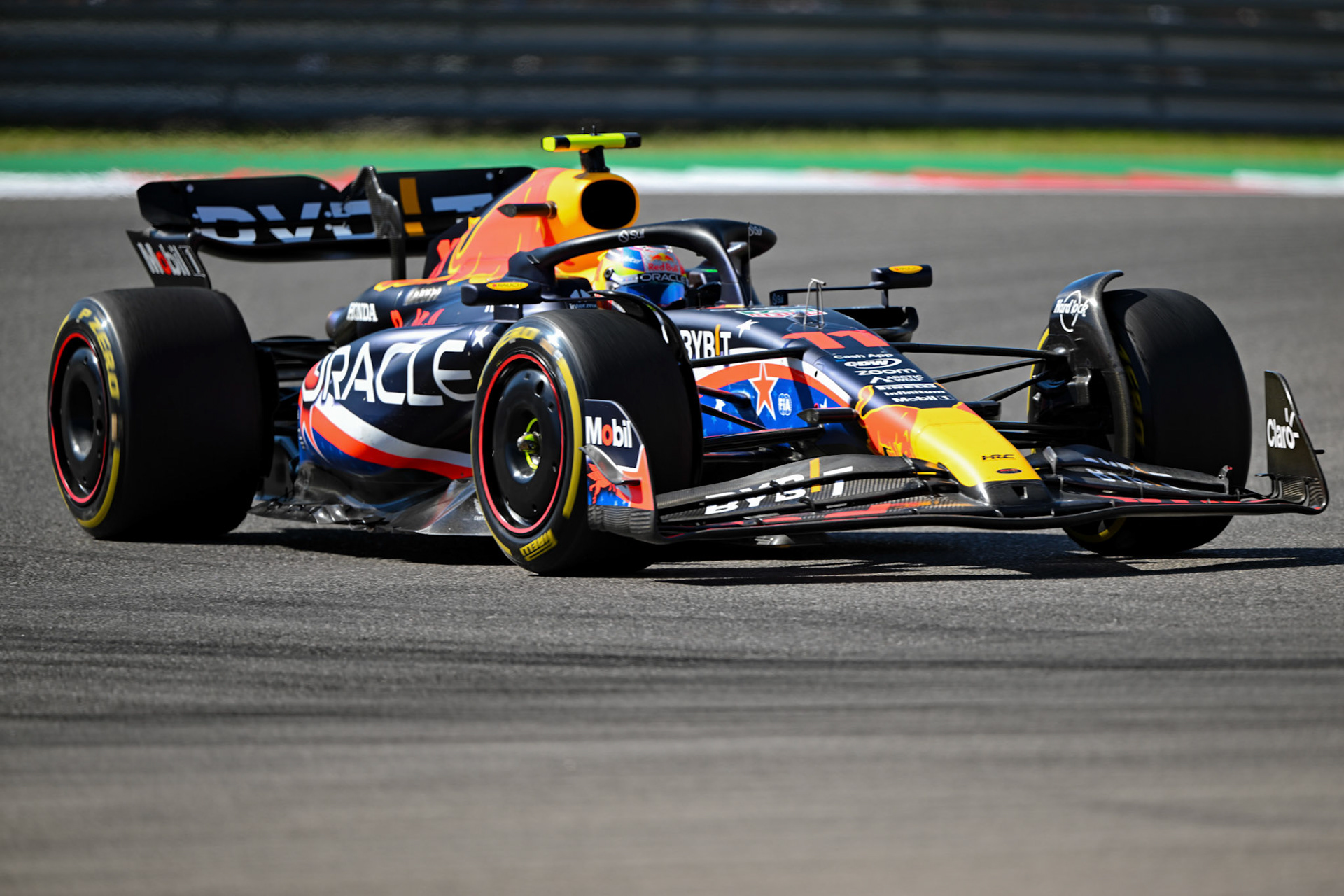Sergio Perez (MEX) Red Bull Racing; Formel 1 GP USA Austin Texas. Sonntag 22.10.2023
