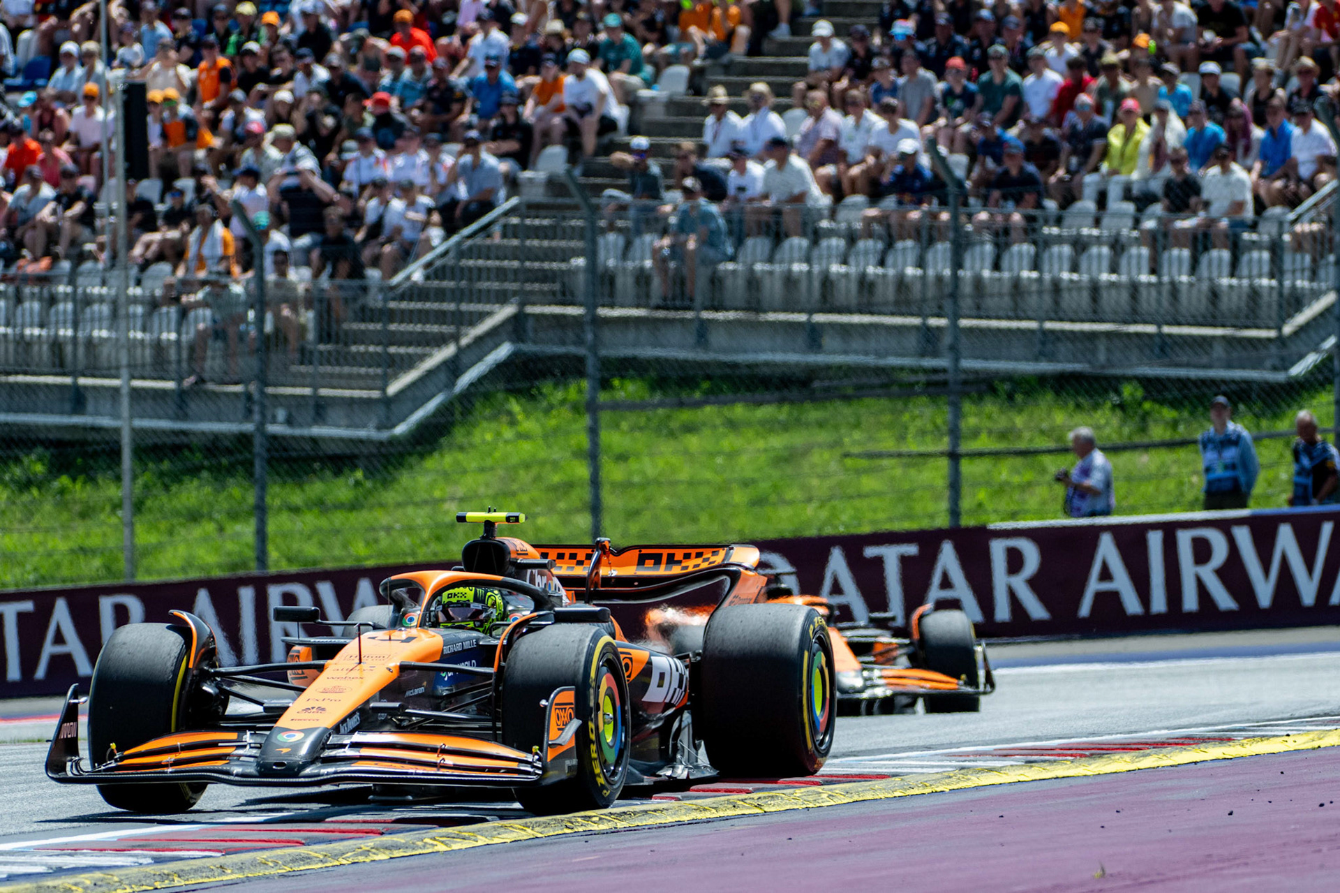Lando Norris #4, McLaren Formula 1 Team und Oscar Piastri #81, McLaren Formula 1 Team;Formel 1 GP Austria / Österreich. Samstag, 29.06.2024