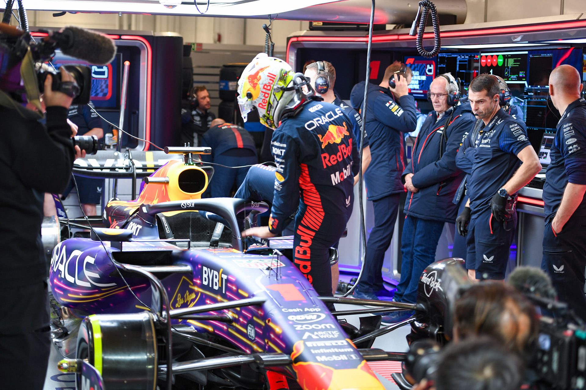 Max Verstappen (NED) Red Bull Racing;Formel 1 GP USA Las Vegas. Samstag 18.11.2023
